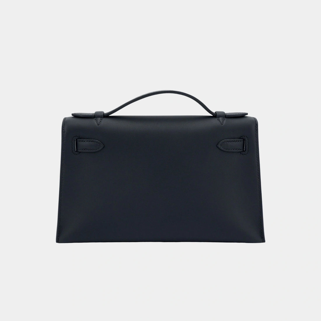 Hermes Kelly Pochette Swift Black PHW، الجهة الخلفية