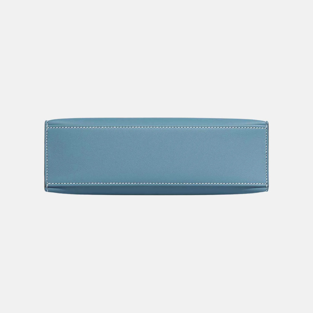 Hermes Kelly Pochette Swift أزرق جين، من الأسفل