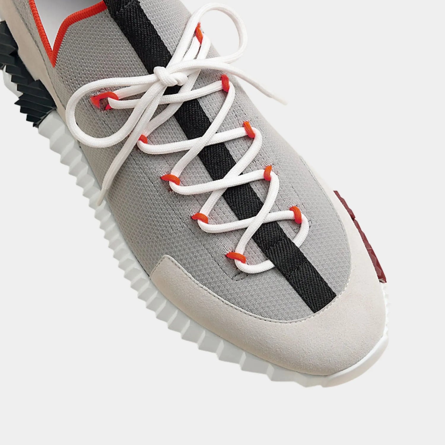 Hermes Lift Slip-On Sneaker Knit &amp; Suede Goatskin , Multicolor Beige Galat, Top