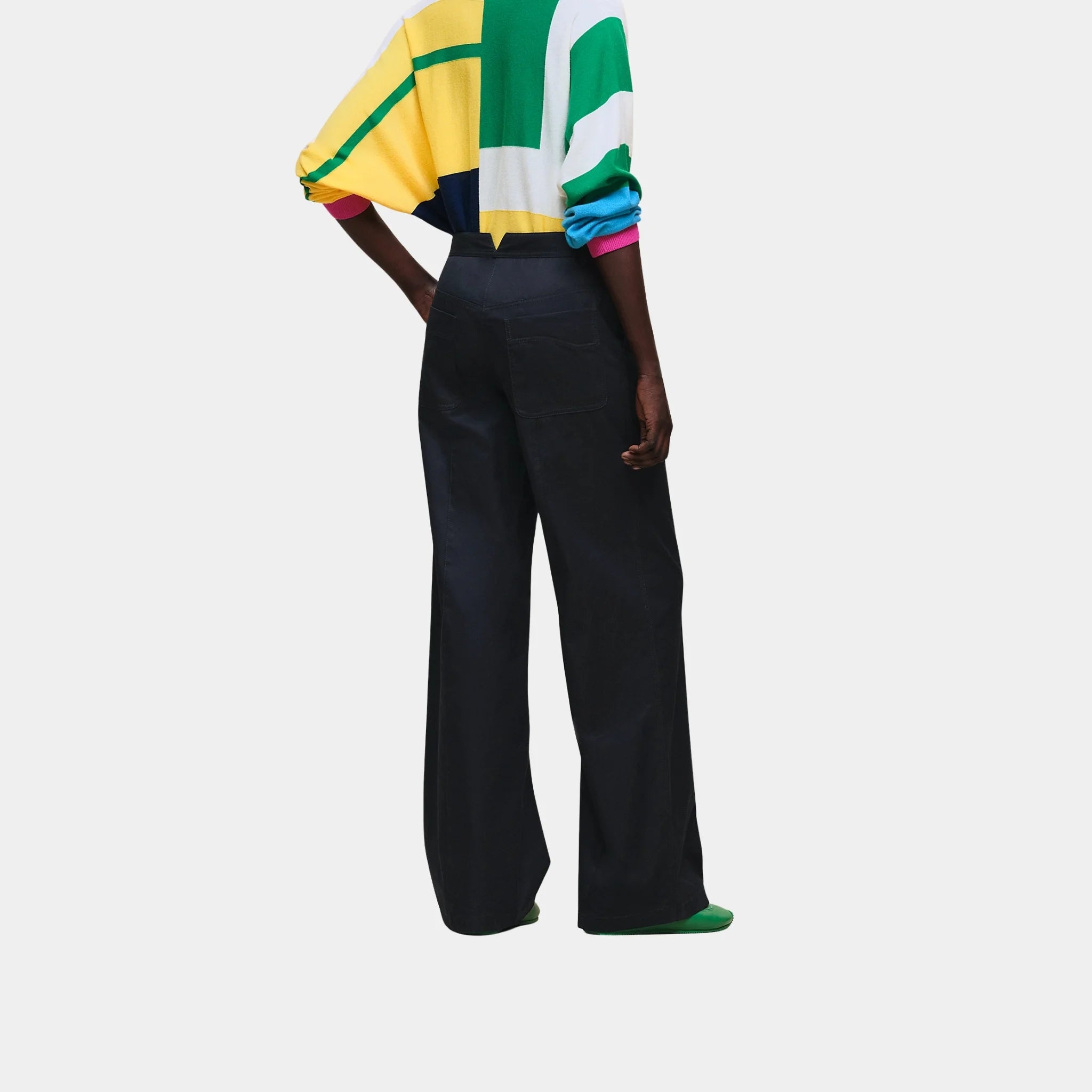 Loose Fit Pants in Technical Cotton Twill