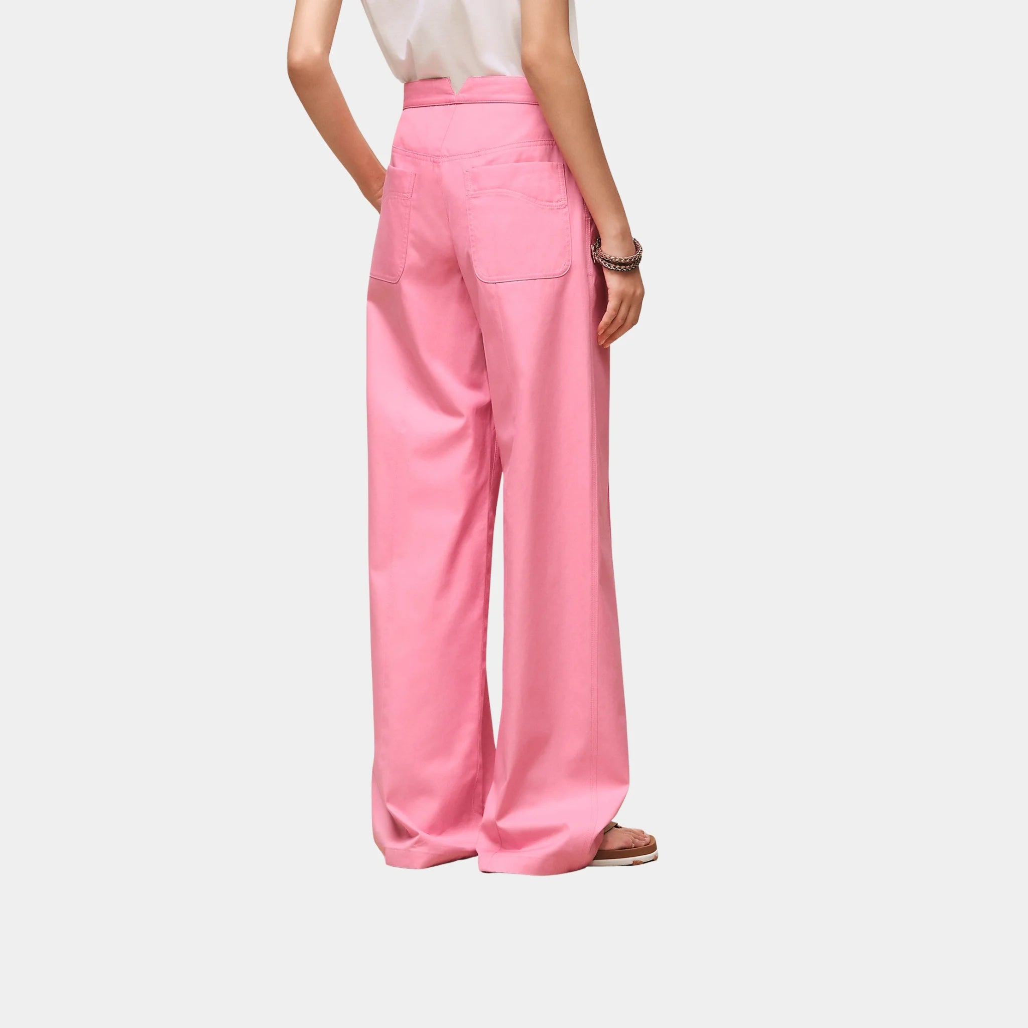 Loose Fit Pants in Technical Cotton Twill