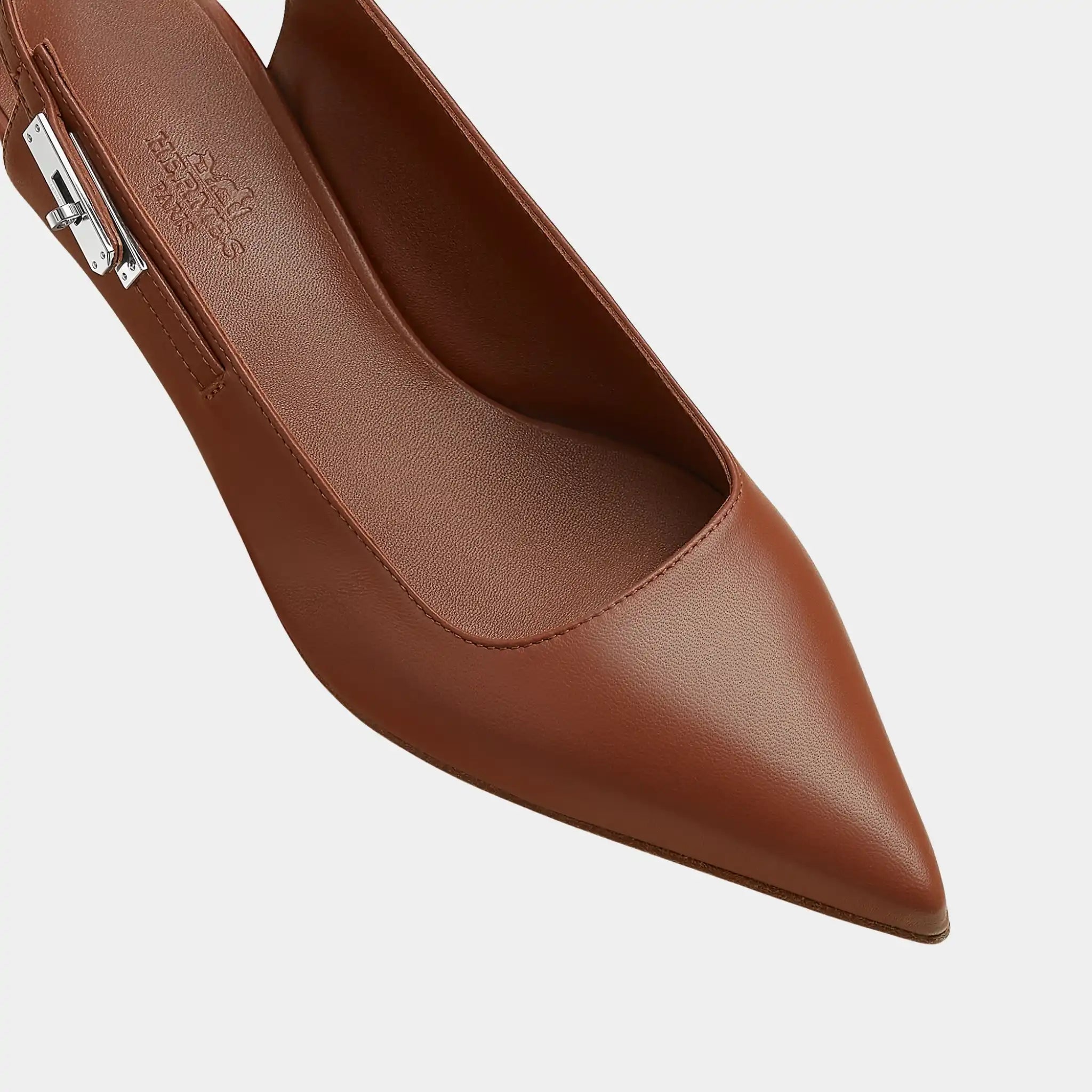 Hermes Lover 40 Pump in Nappa Leather, Gold, Top