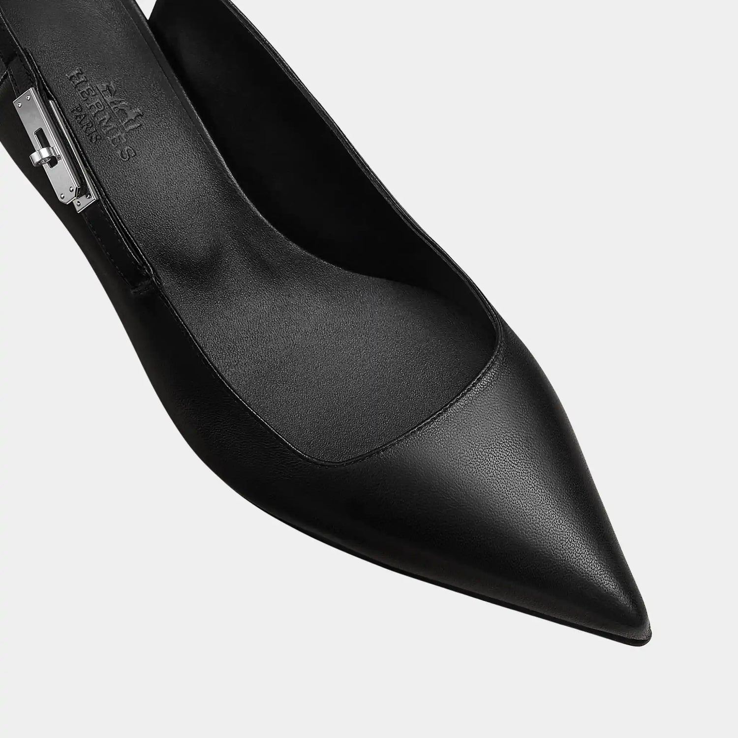 Hermes Lover 40 Pump in Nappa Leather, Noir, Top