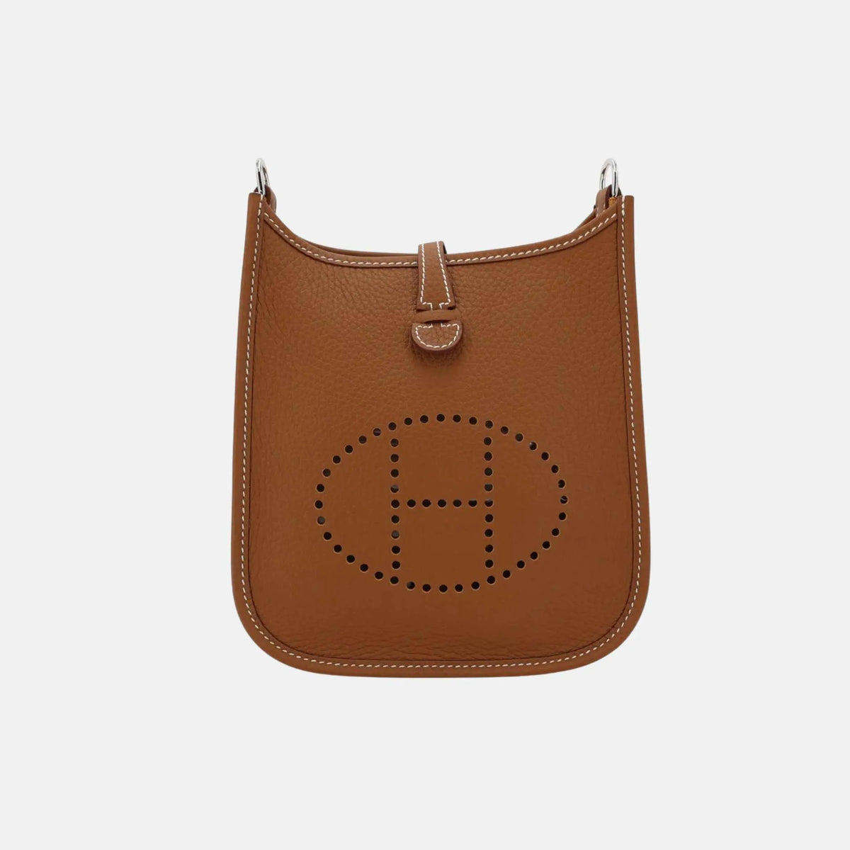 حقيبة Mini Evelyne TPM Amazone 112 من جلد Clemence Wool باللون Gold مع حليات بلاديوم