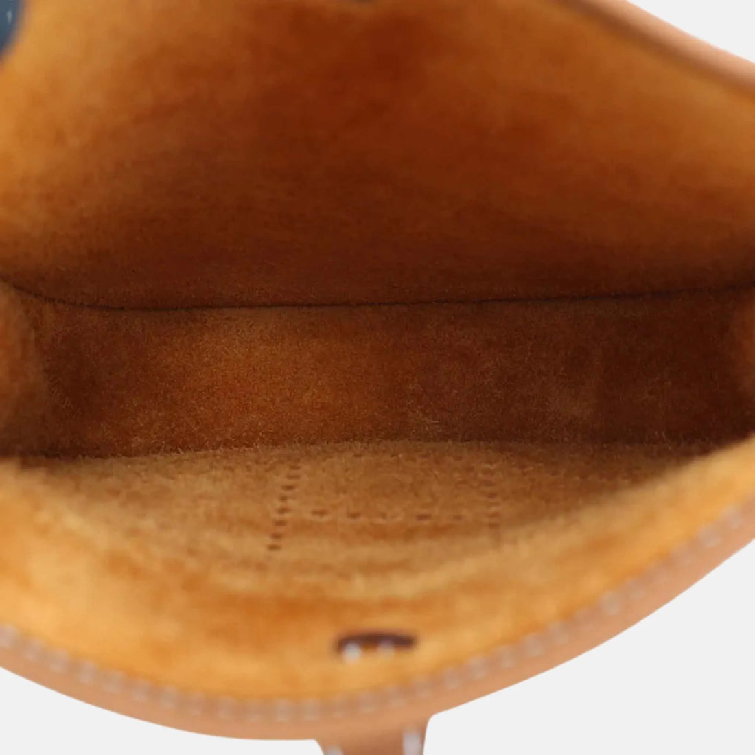 Hermes Mini Evelyne TPM Amazone 112 Clemence Wool Gold PHW، الداخلية
