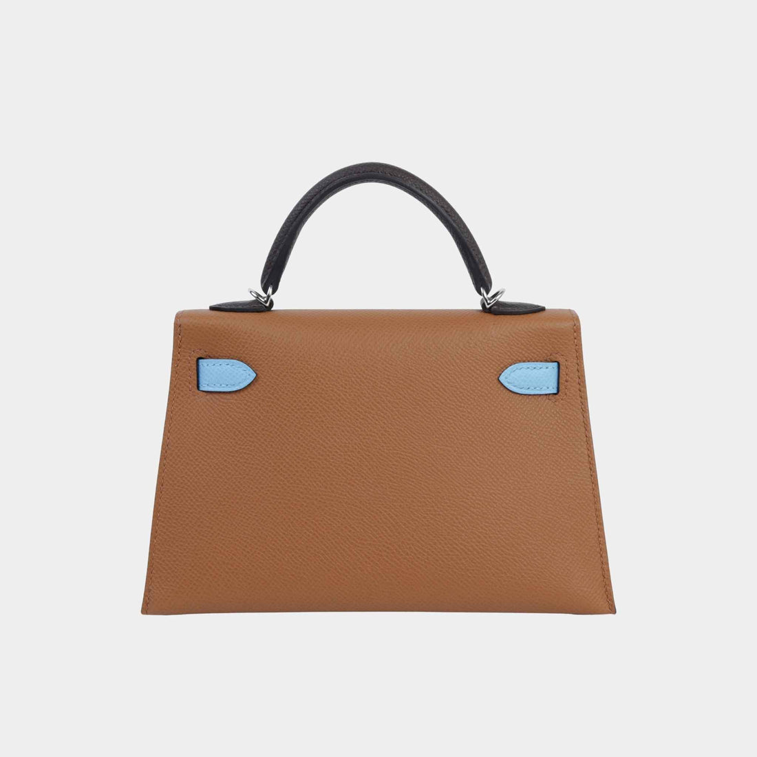 Hermes Mini Kelly II Epsom Gold/Ecorce/Celeste PHW, Back
