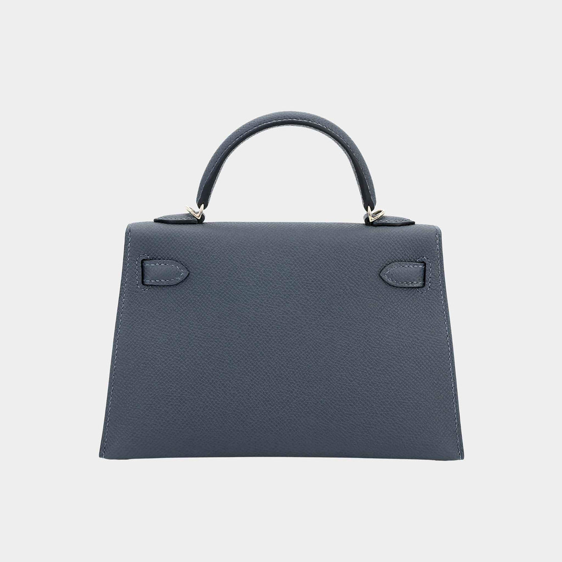 Hermes Mini Kelly II Epsom Gris Misty PBHW, Back