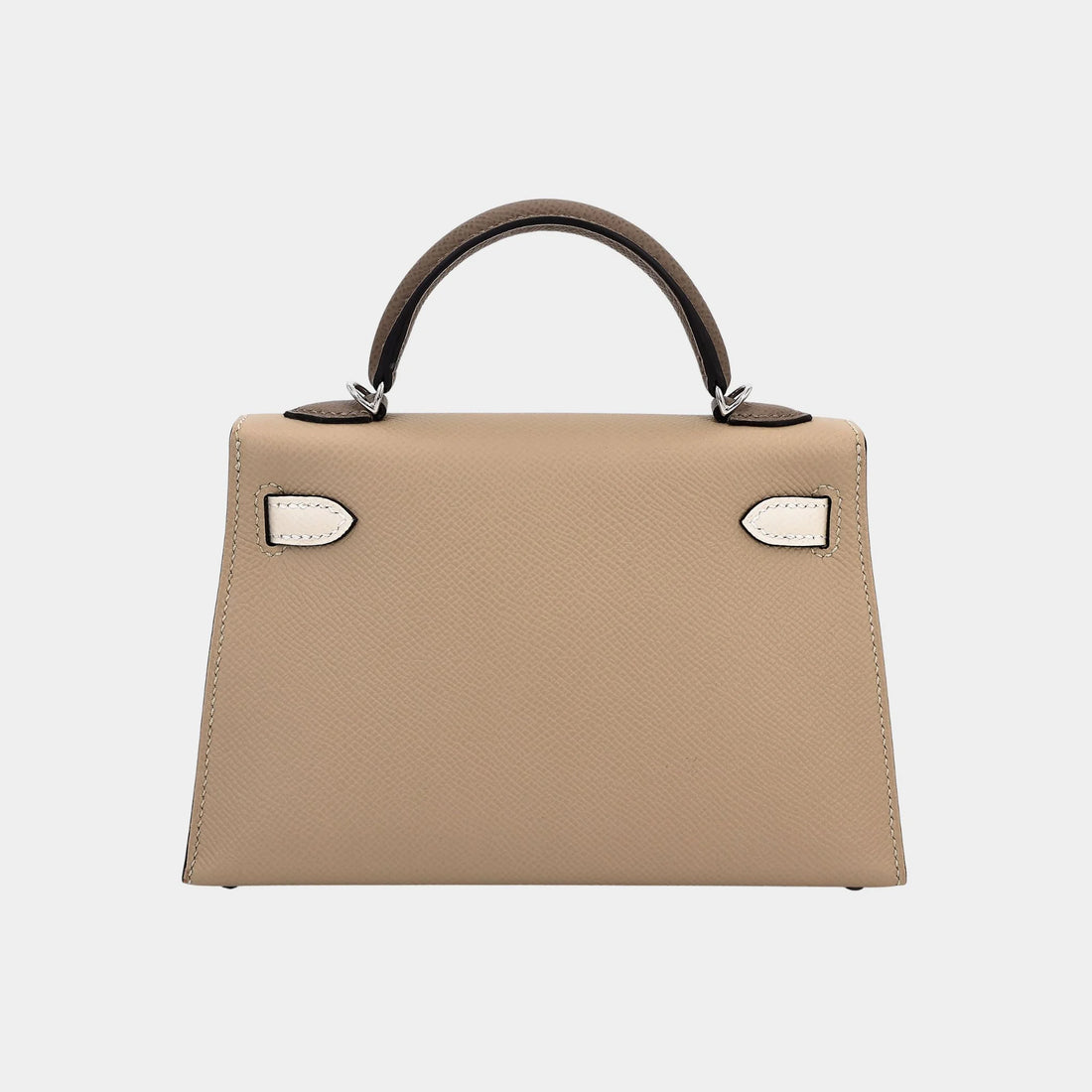 Mini Kelly II Epsom Trench/Craie/Etoupe PHW، الظهر 