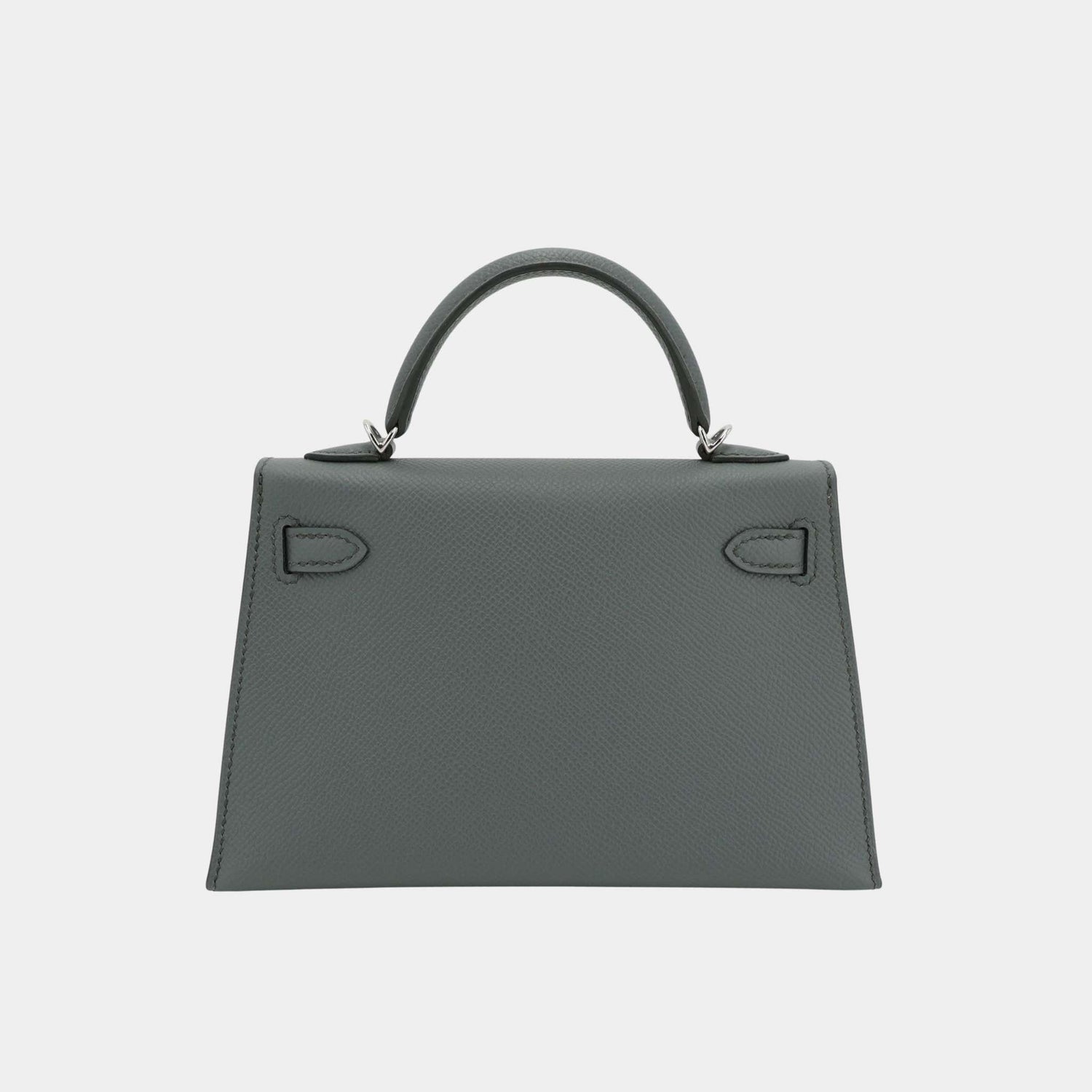 Hermes Mini Kelly II Epsom Vert Amande ELHW, Back