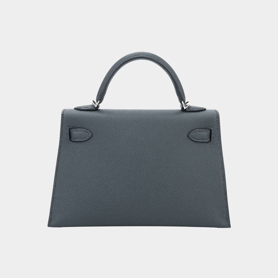 Hermes Mini Kelly II Epsom Vert Mangrove ELHW، من الخلف