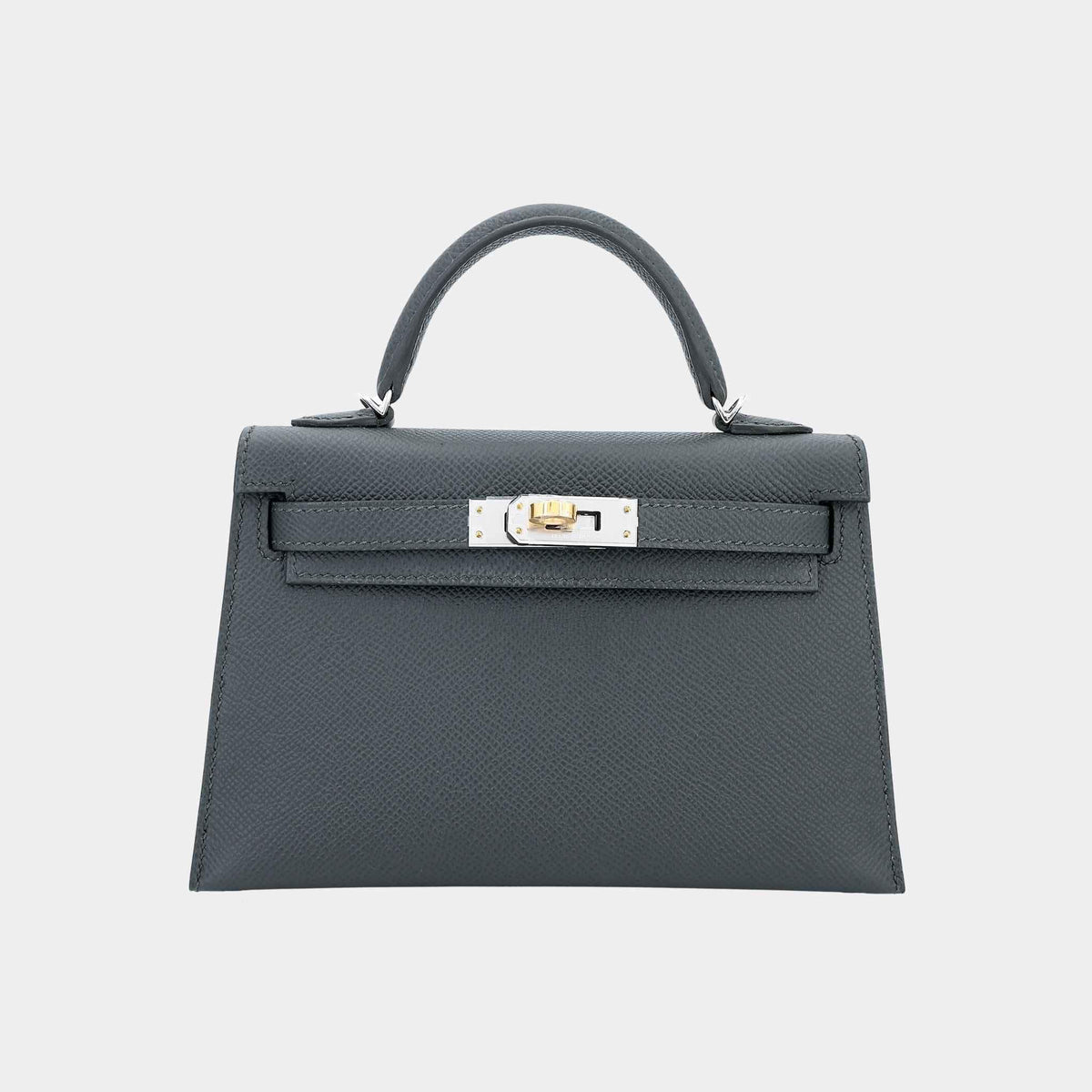 حقيبة Mini Kelly II Epsom بلون Vert Mangrove مع حليات ELHW