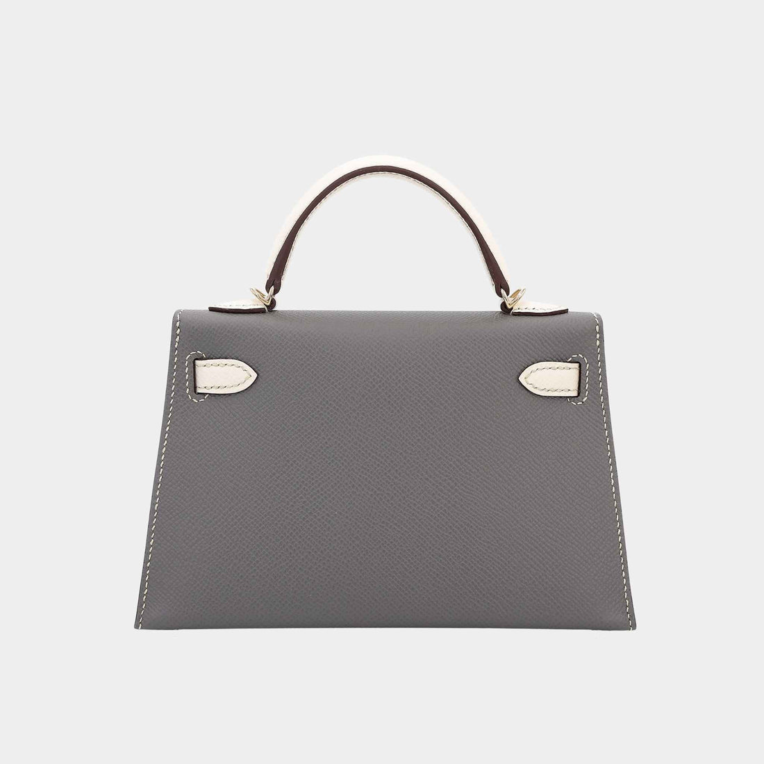 Hermes Mini Kelly II HSS إبسوم Gris Meyer/Craie PBHW، الخلف