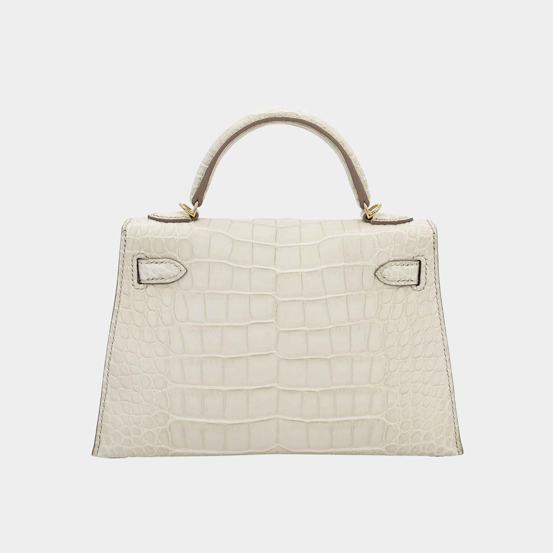 alt
Hermes Mini Kelly II تمساح مطفي بيتون GHW، ظهر