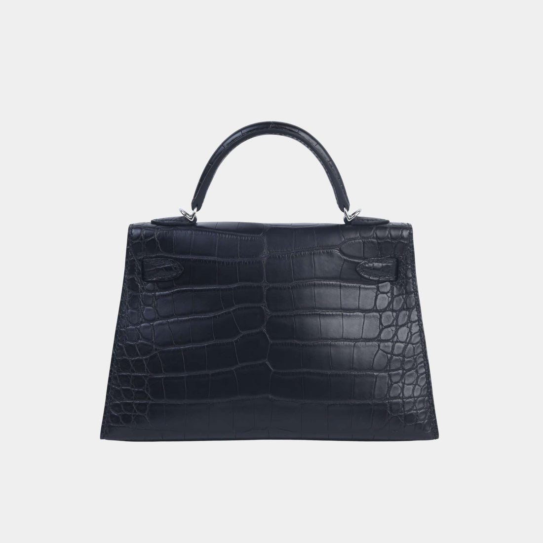 alt
Hermes Mini Kelly II تمساح مطفي أسود PHW، الخلف