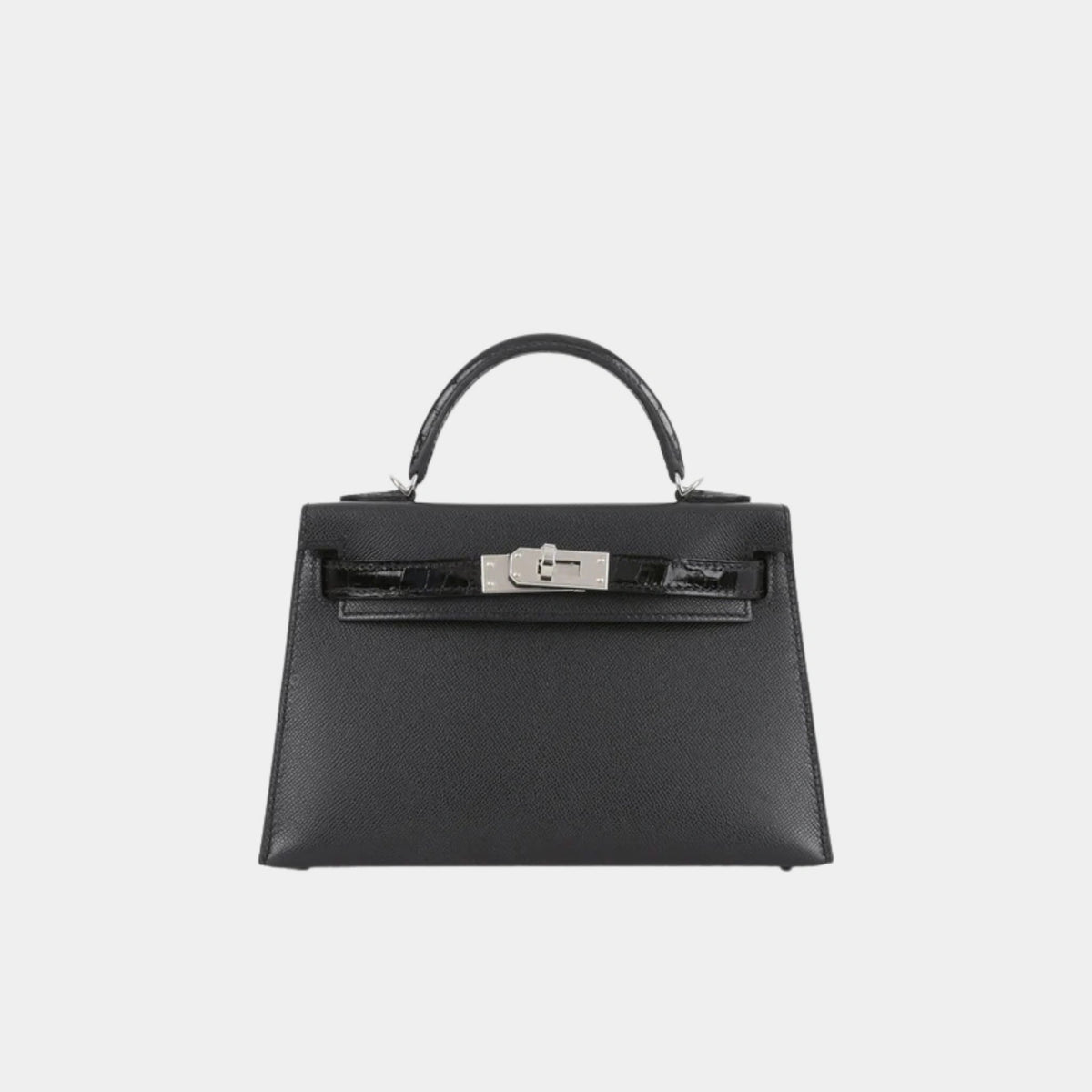 Mini kelly Touch Black Madame & Shiny Alligator PHW