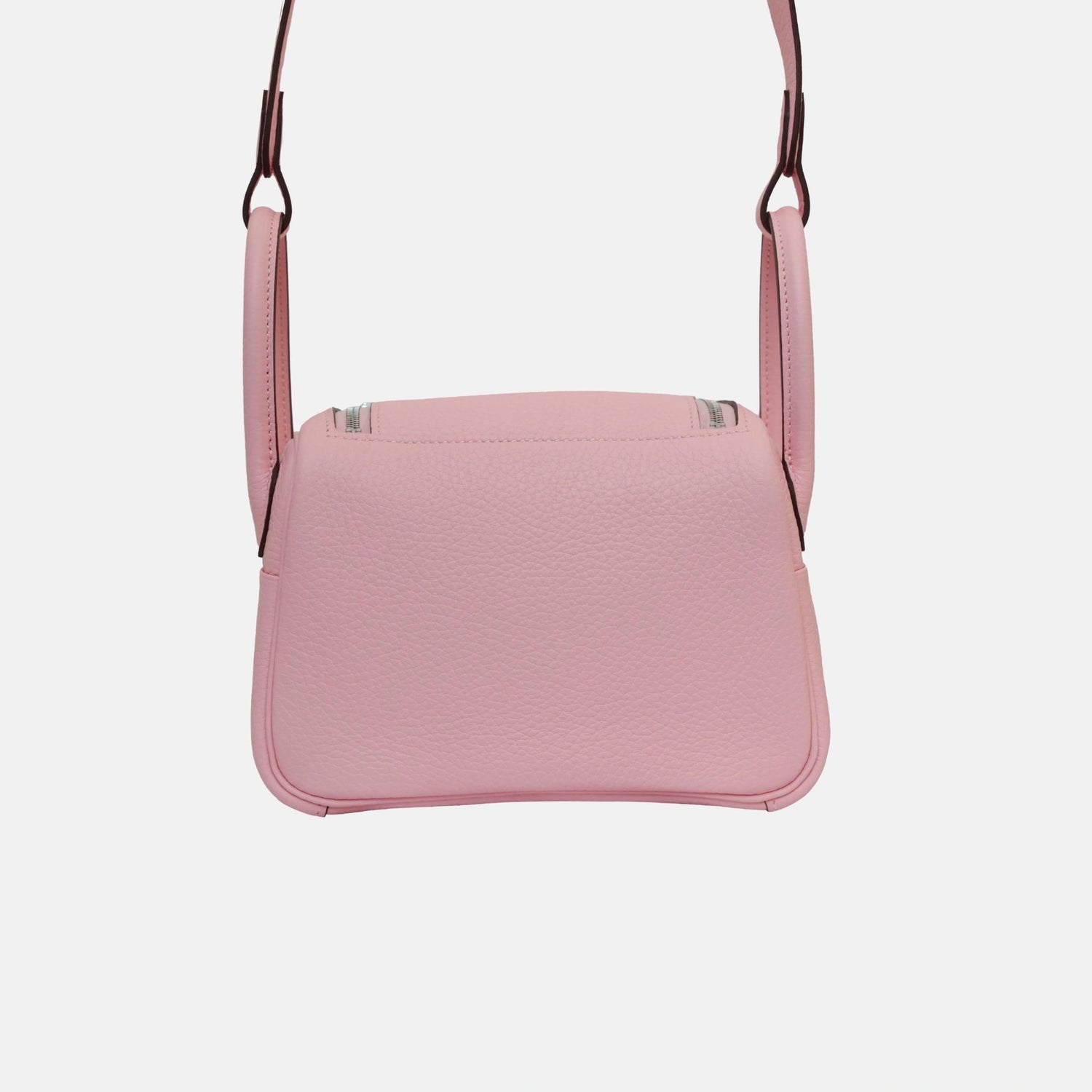 Hermes Mini Lindy Rose Sakura Clemence PHW, Back