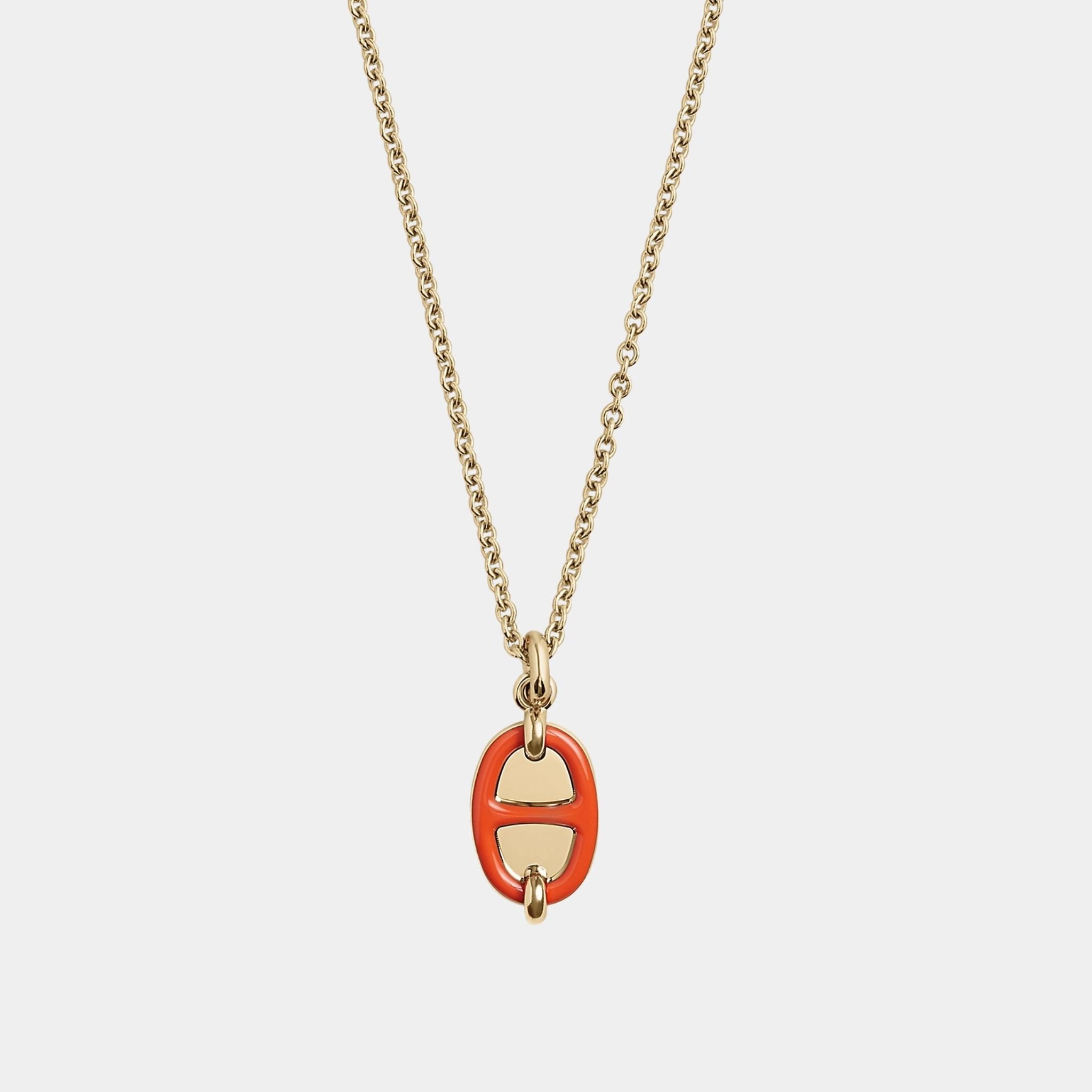 Hermes Mini Maillon Pendant Small Model Gold Plated – SANDS