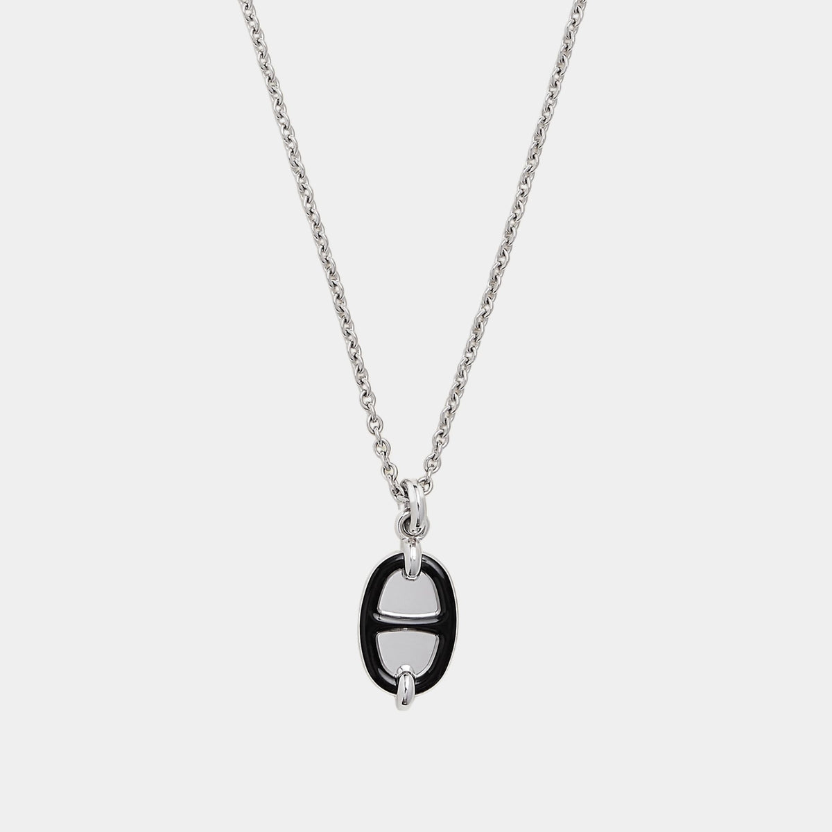 Mini Maillon Pendant Small Model Palladium Plated