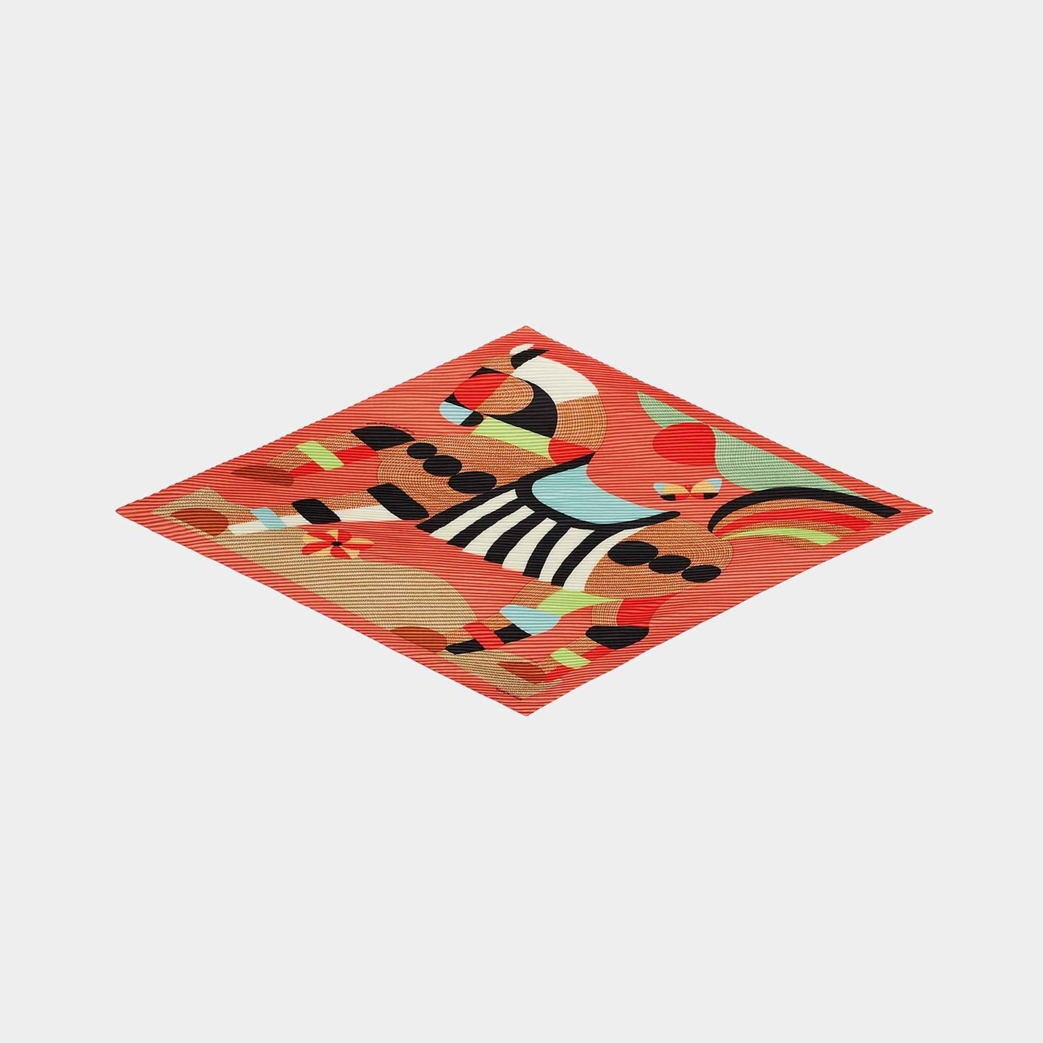 Hermes Mon Premier Galop Pleated Shawl 140, Front