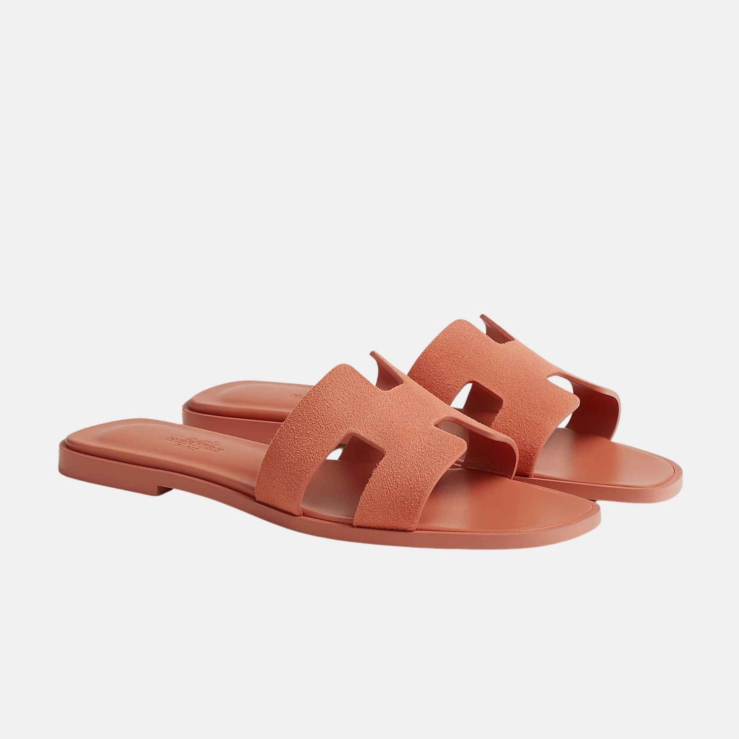 Hermes Oran Sandal Goatskin, Rose Bubinga, Front View