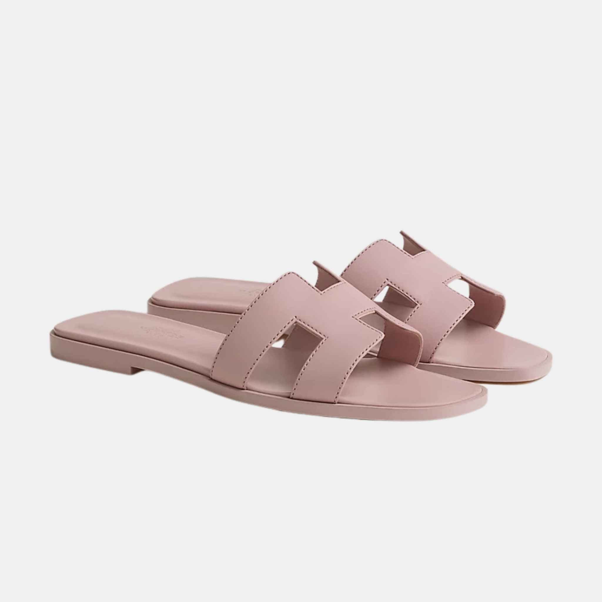 Hermes Oran Sandal, Rose Cancan, Side View