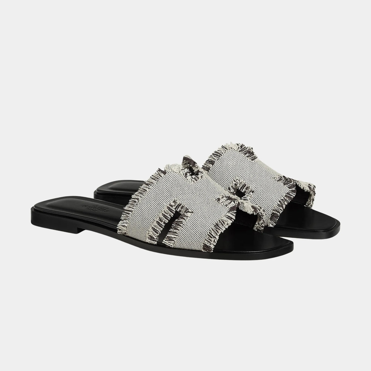 Oran Sandals in Maxi Fringed Canvas