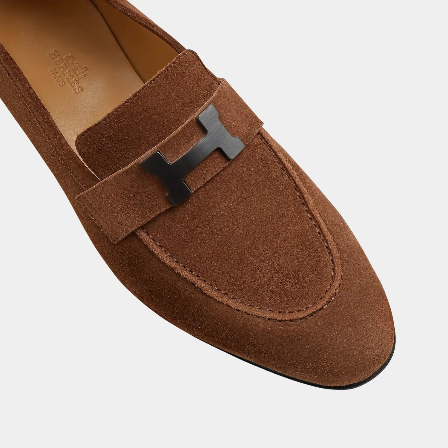 حذاء لوفر باريس من جلد الماعز السويدي للرجال