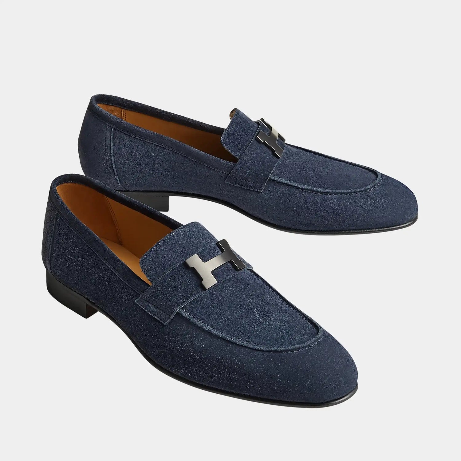 حذاء لوفر باريس من جلد الماعز السويدي للرجال