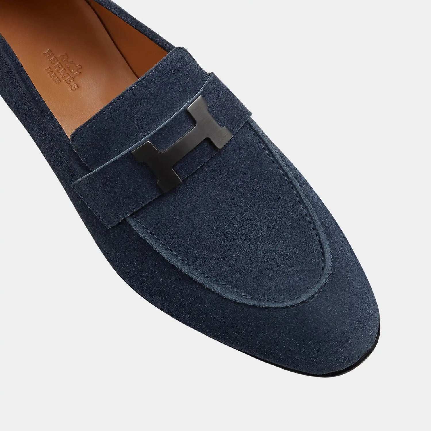 حذاء لوفر باريس من جلد الماعز السويدي للرجال