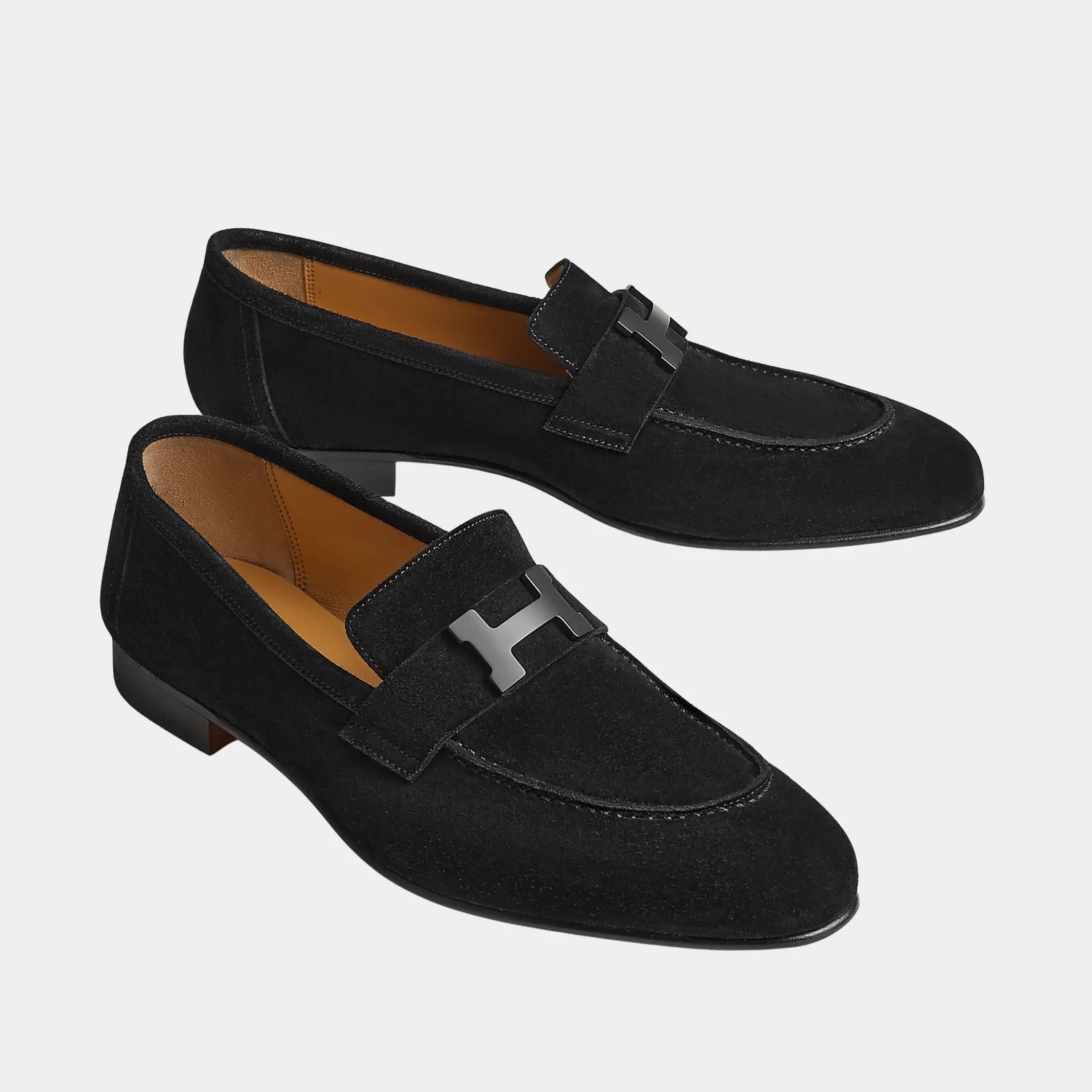 حذاء لوفر باريس من جلد الماعز السويدي للرجال