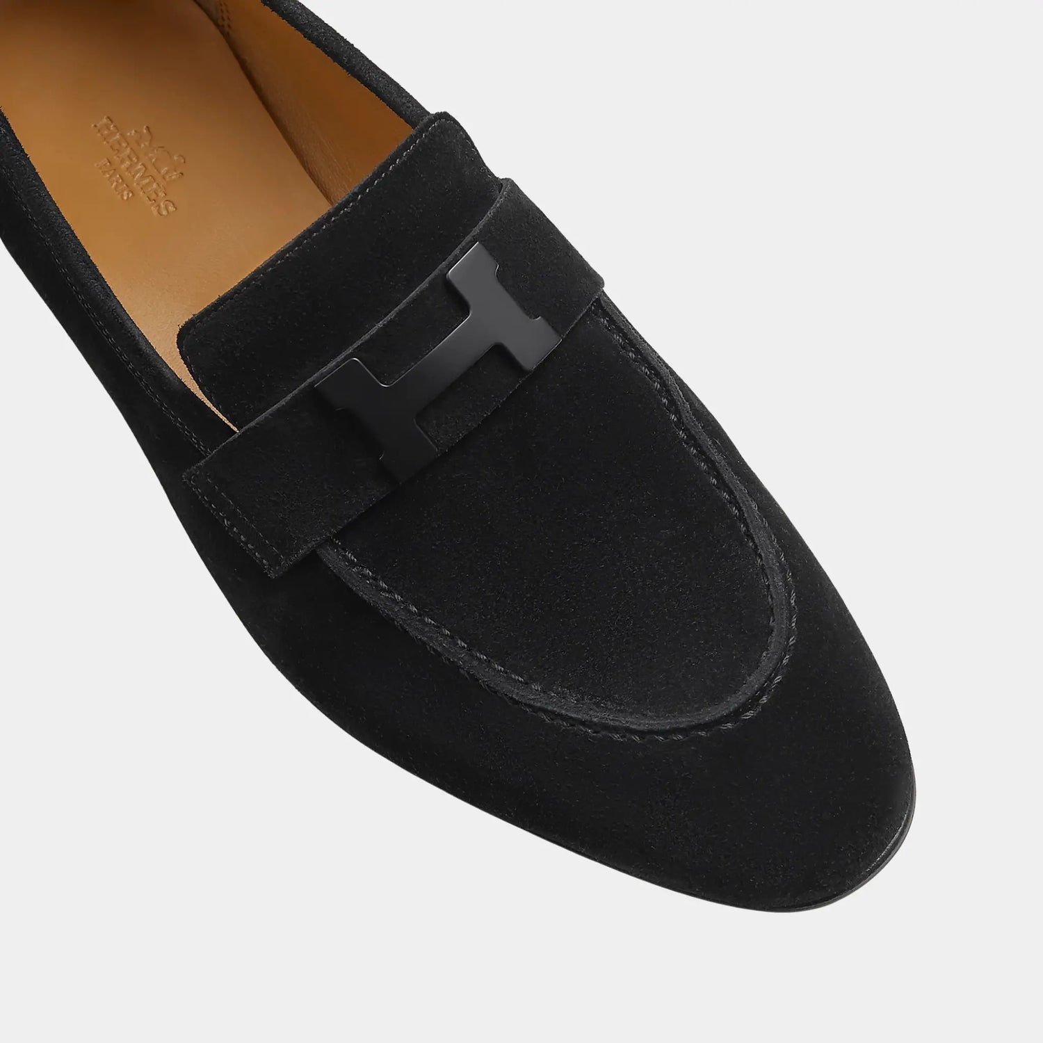 حذاء لوفر باريس من جلد الماعز السويدي للرجال