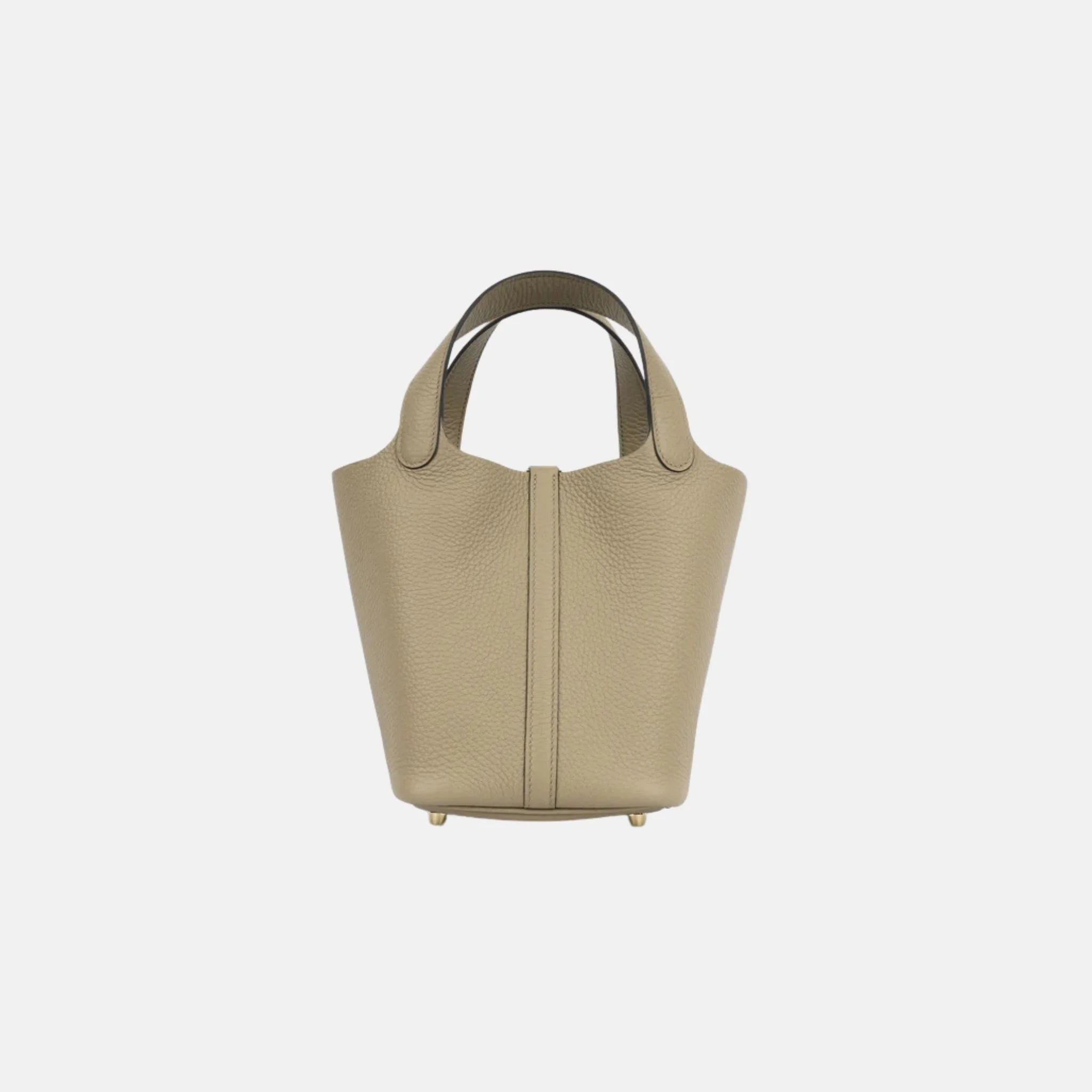 Hermes Picotin 18 Beige Marfa Clemence GHW, Back