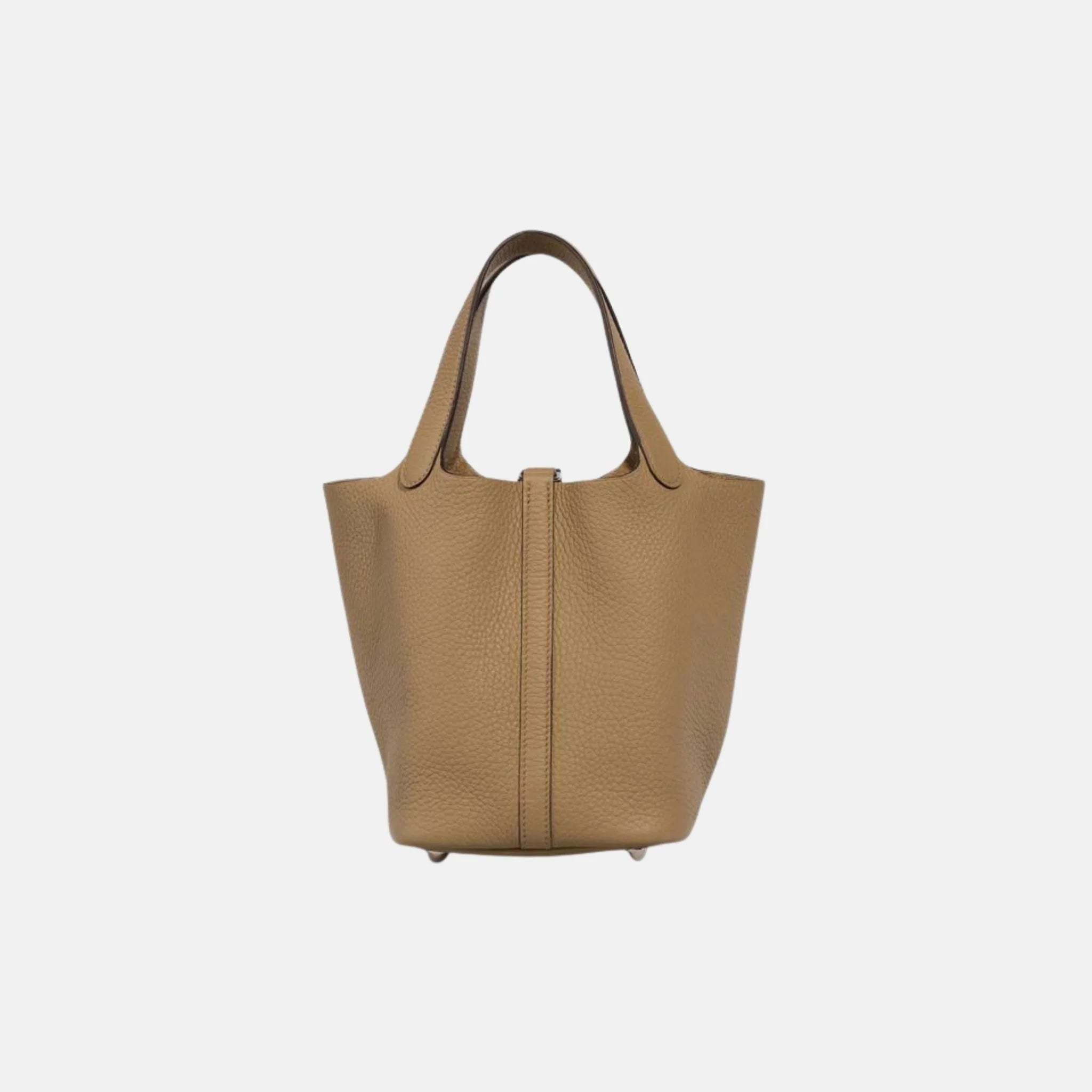 Hermes Picotin 18 Beige Marfa Clemence PHW, Back