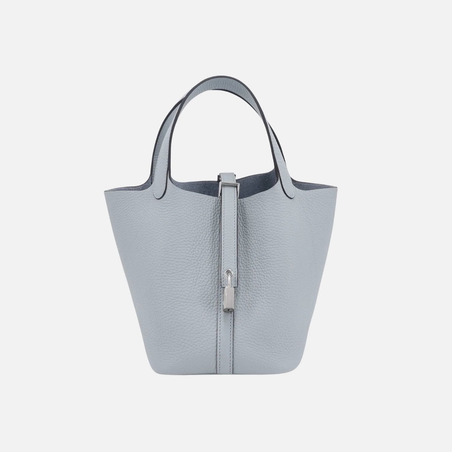 Hermes Picotin 18 Bleu Glacier Clemence PHW, Front