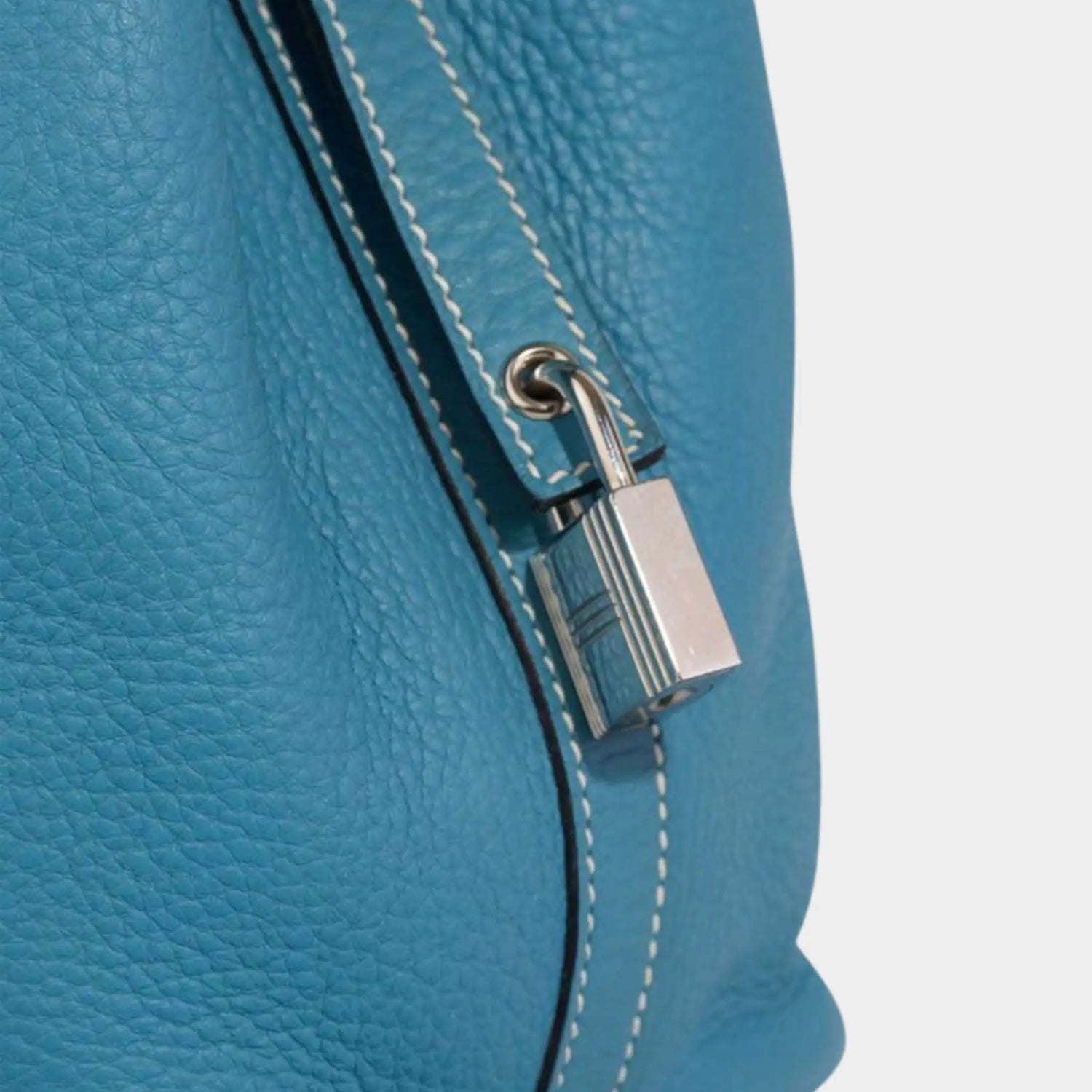 Hermes Picotin 18 Clemence Bleu Jean PHW, Lock