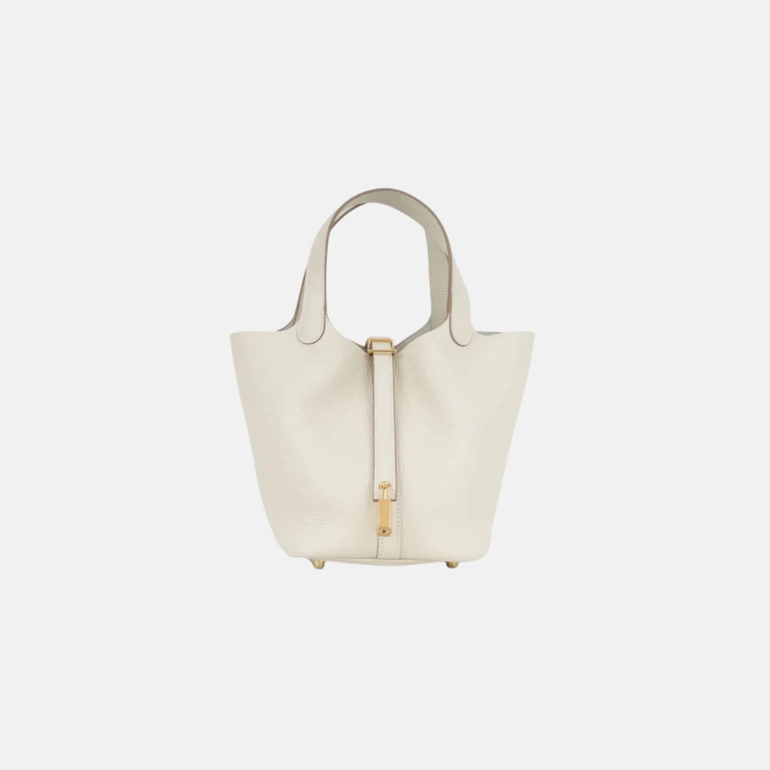 Hermes Picotin 18 Craie Clemence Leather GHW, Front