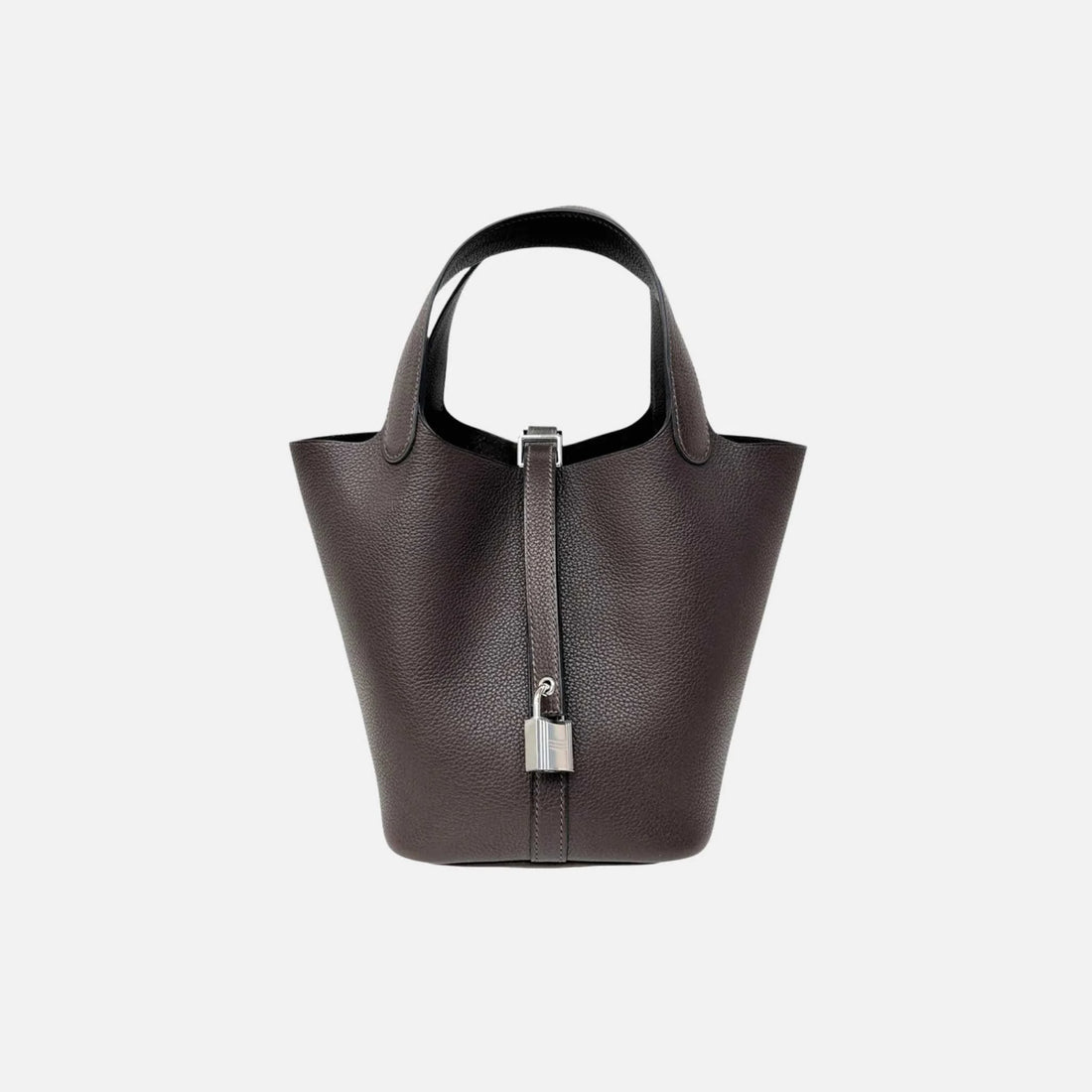 Hermes Picotin 18 Ebene Faubourg Barenia PHW, Front