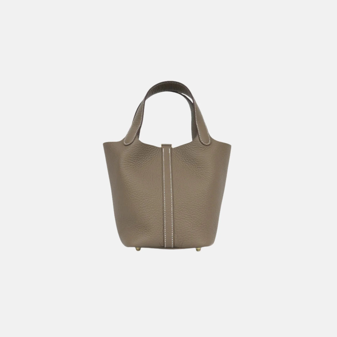 Hermes Picotin 18 Etoupe Clemence Leather GHW, Back