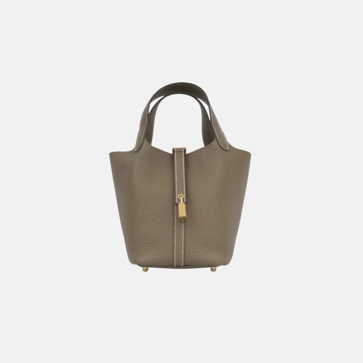 Picotin 18 Etoupe Clemence Leather GHW