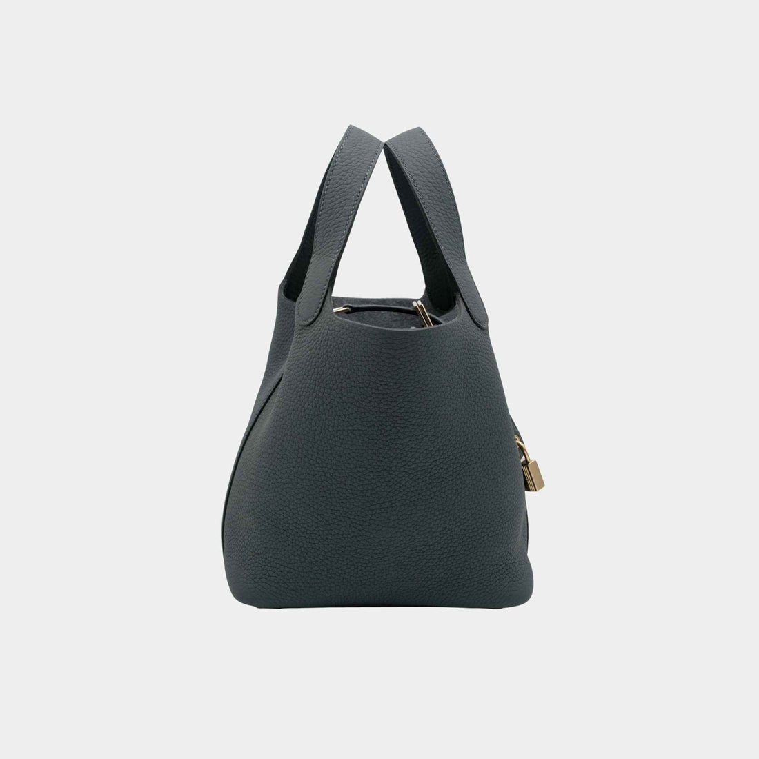 Hermes Picotin 18 Gris Misty PBHW, Side