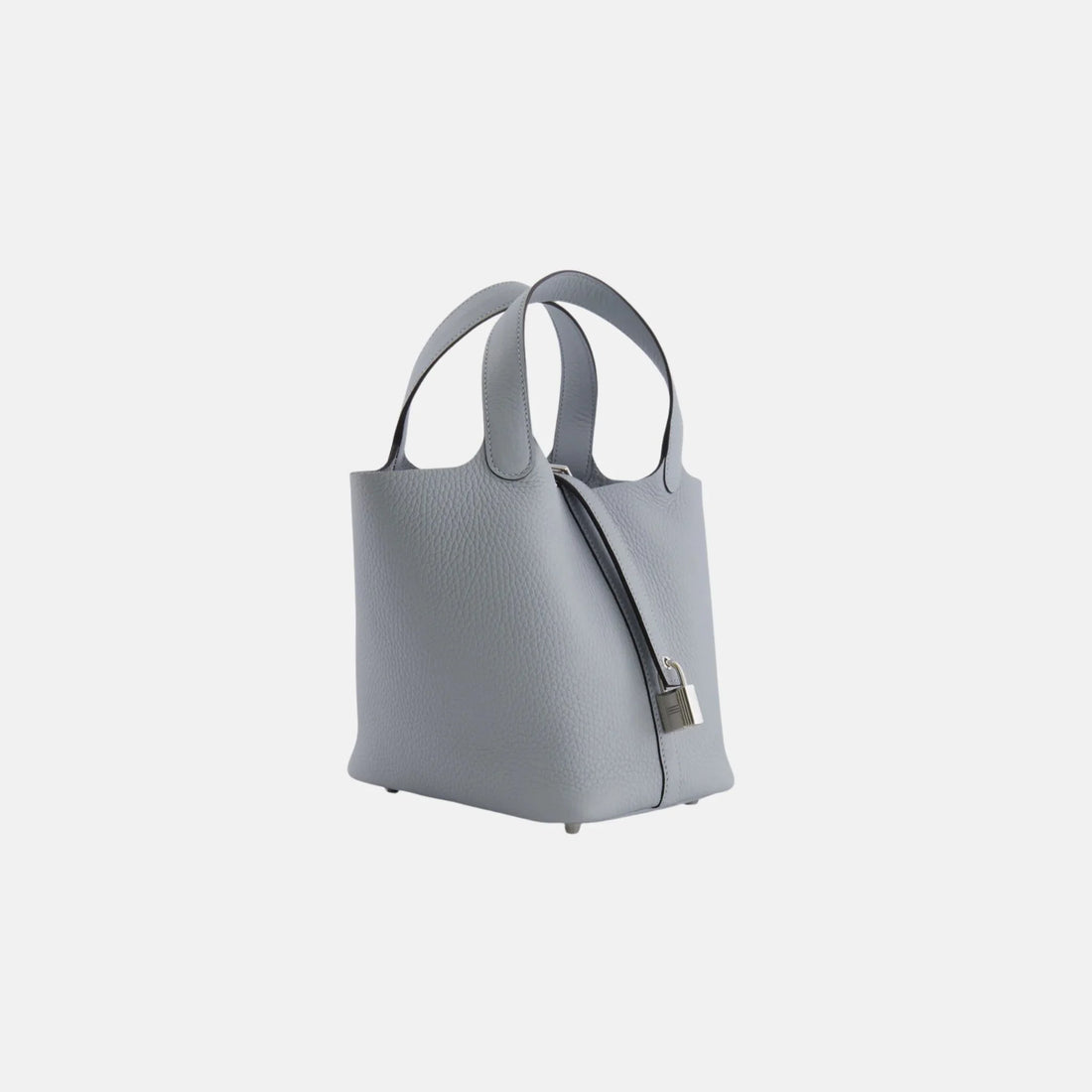Hermes Picotin 18 رمادي Pantin Clemence PHW، زاوية