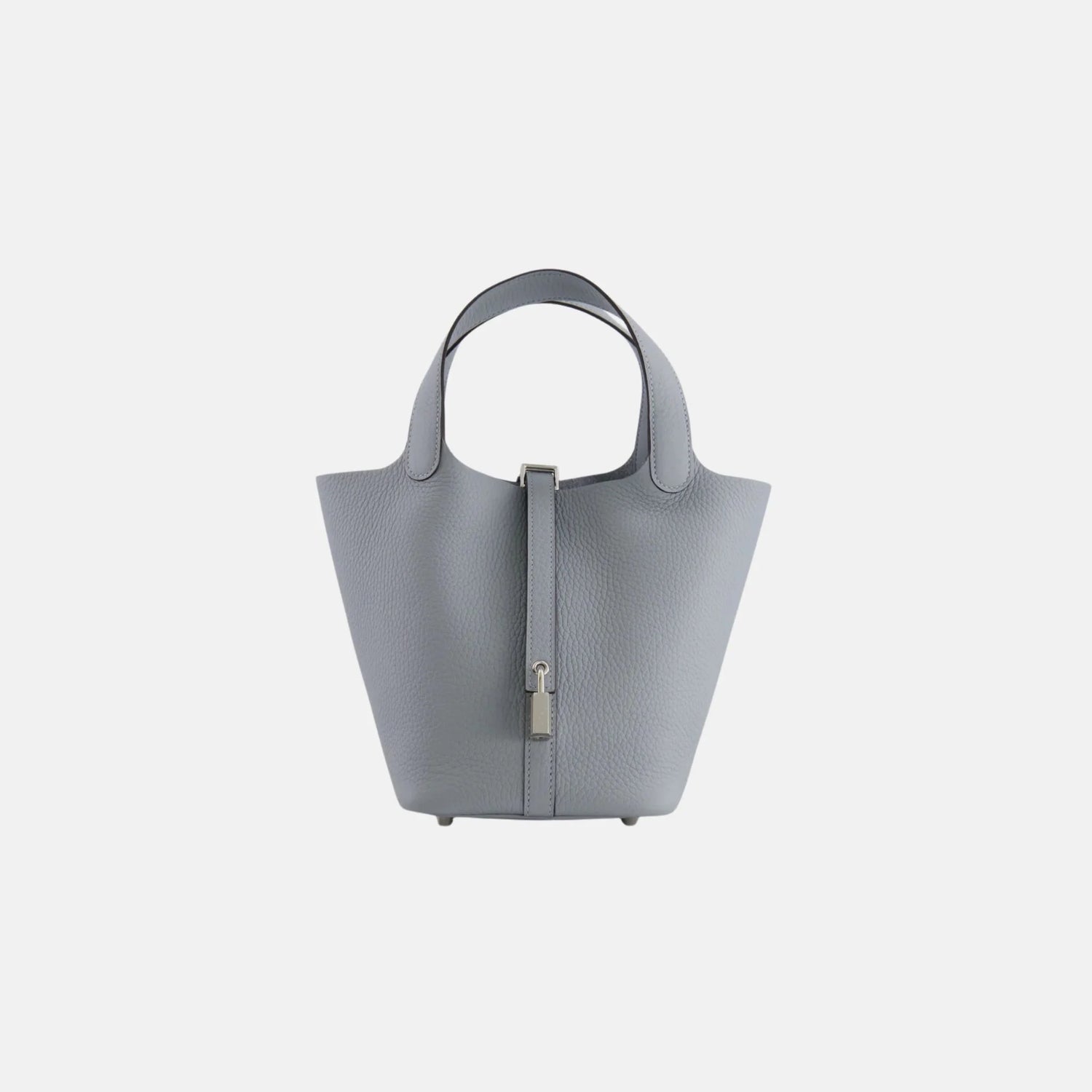 Hermes Picotin 18 Gris Pantin Clemence PHW, Front