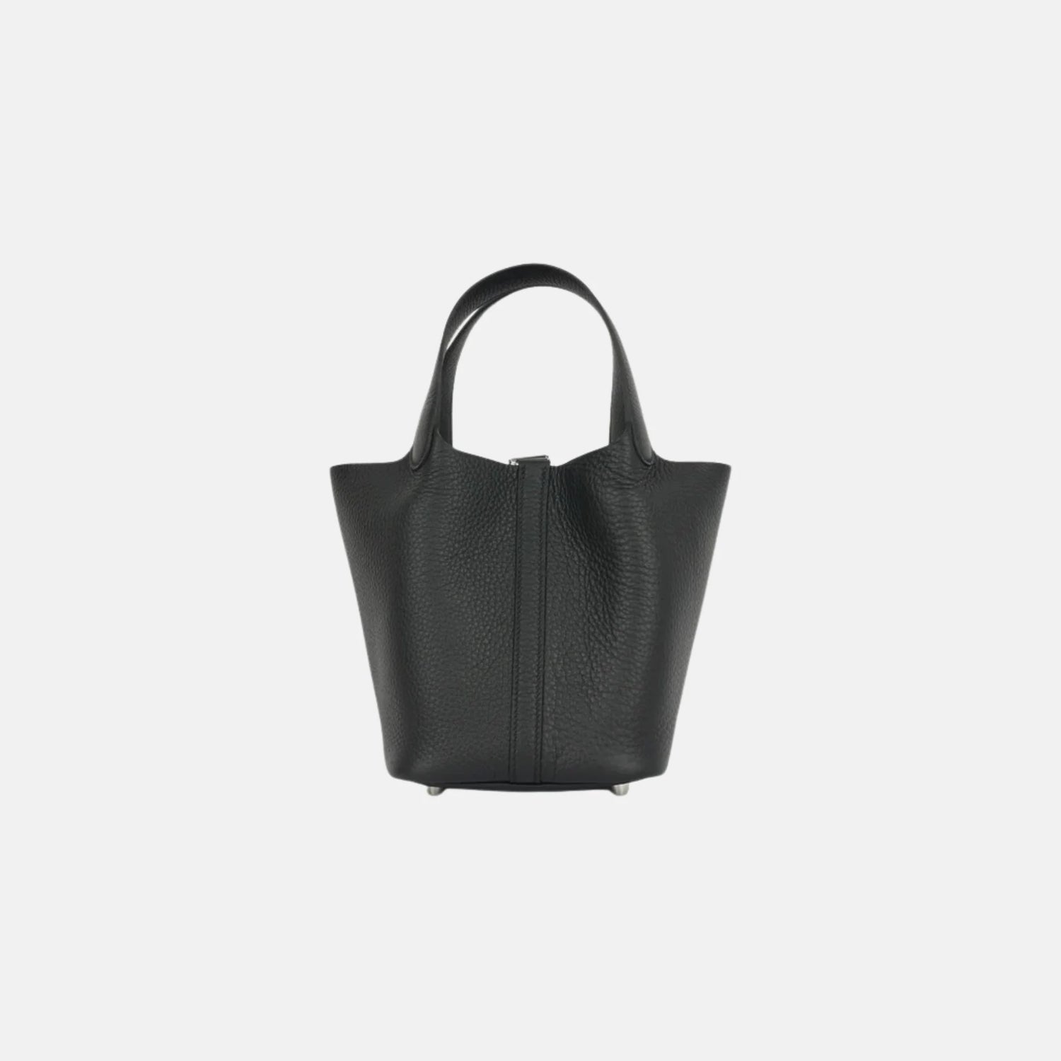 Hermes Picotin 18 Noir Clemence Leather PHW, Back