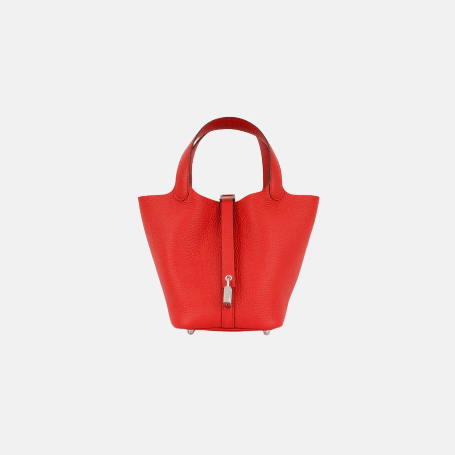 Hermes Picotin 18 Rouge Radieux Clemence PHW, Front