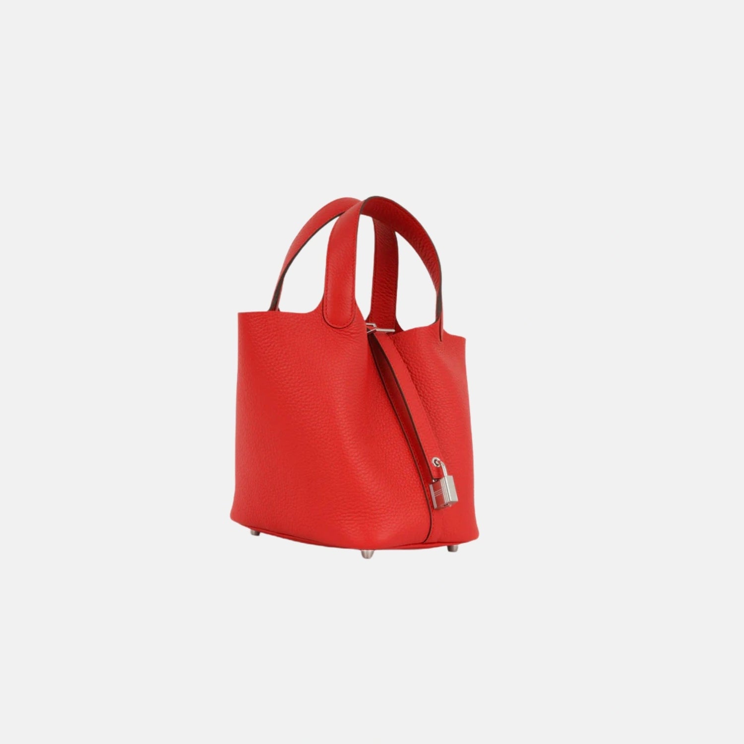 Hermes Picotin 18 Rouge Radieux Clemence PHW, Side