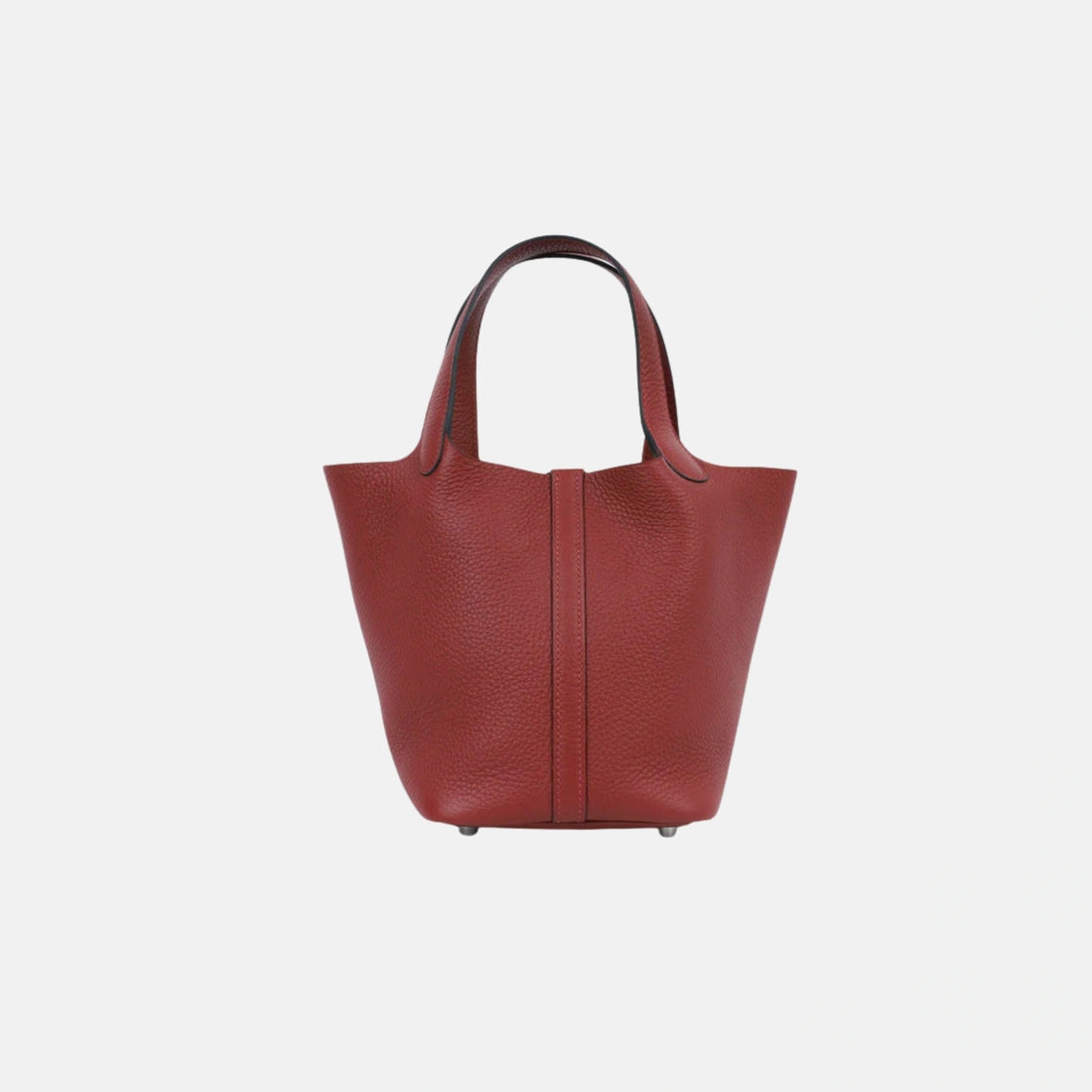 Hermes Picotin 18 من جلد Taurillon Clemence بلون Rouge H مع PHW، الجهة الخلفية
