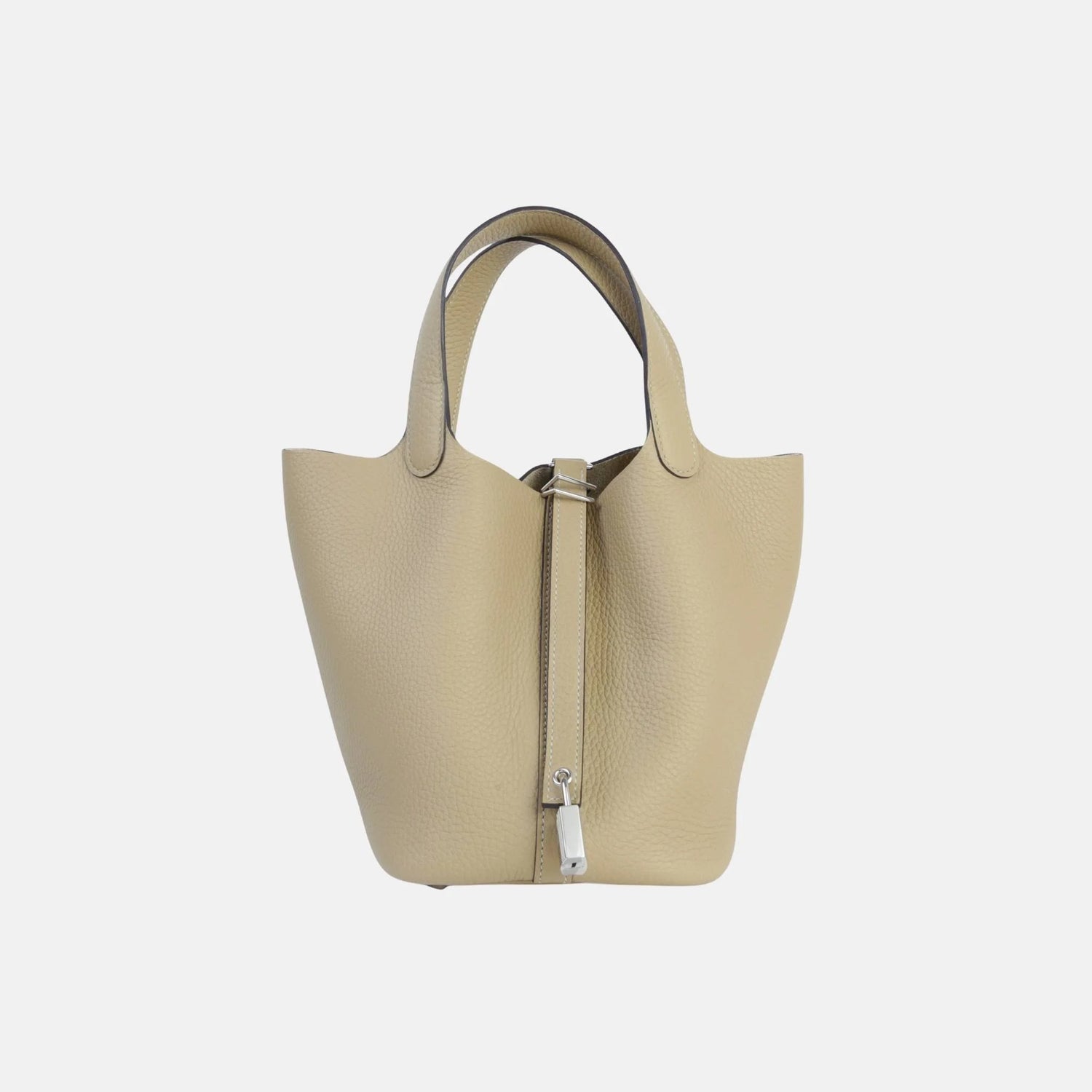 Hermes Picotin 18 Trench Clemence Leather PHW, Front