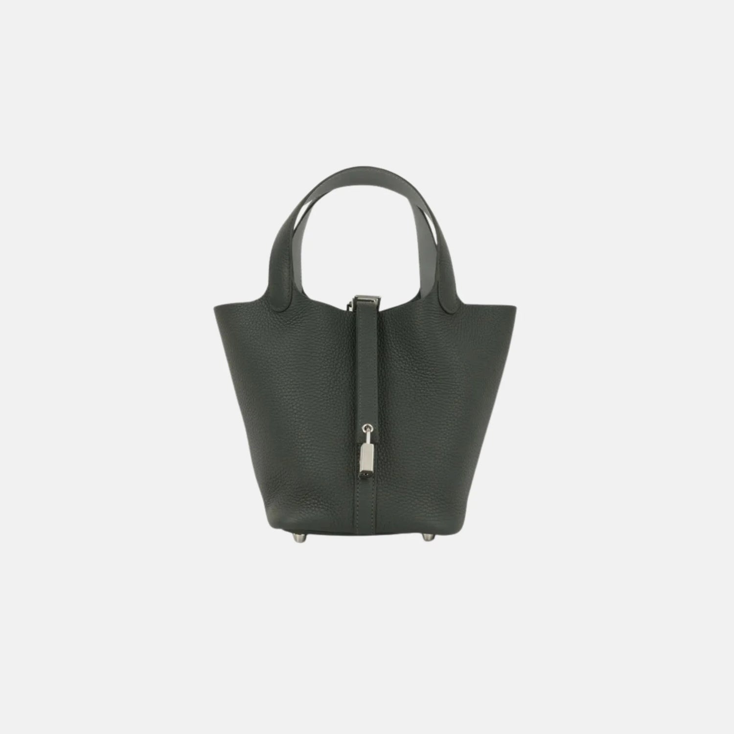 Hermes Picotin 18 Vert Mangrove Clemence PHW, Front