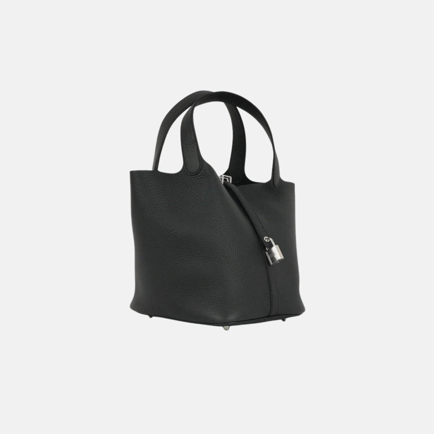 Hermes Picotin 22 Black Clemence PHW, Side