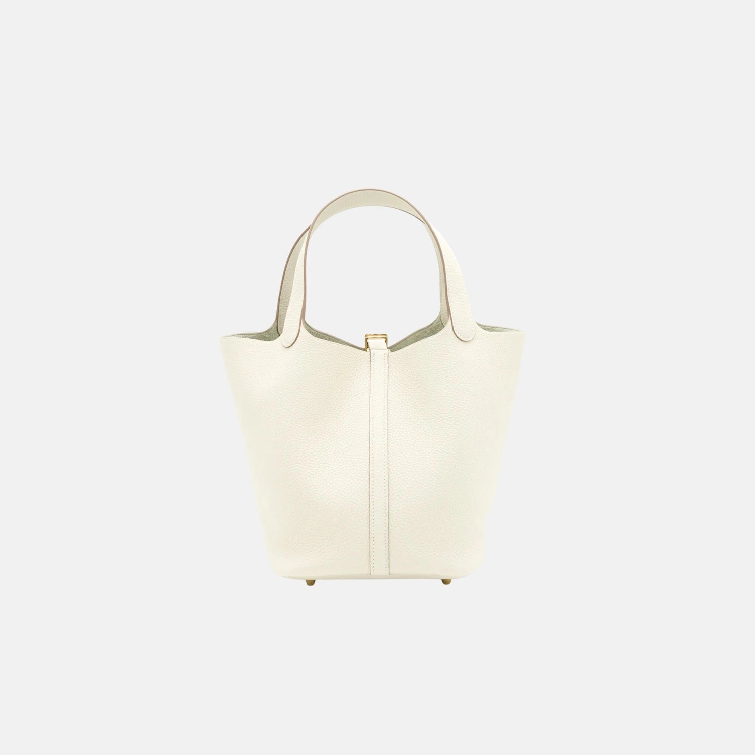 Hermes Picotin 22 Craie Clemence Leather GHW, Back